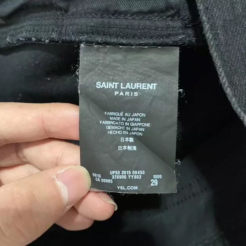 Saint Laurent Paris saint Laurent paris16ssD02 raw-edge fringe jeans 2503-Next Size US 29 - 5 Thumbnail
