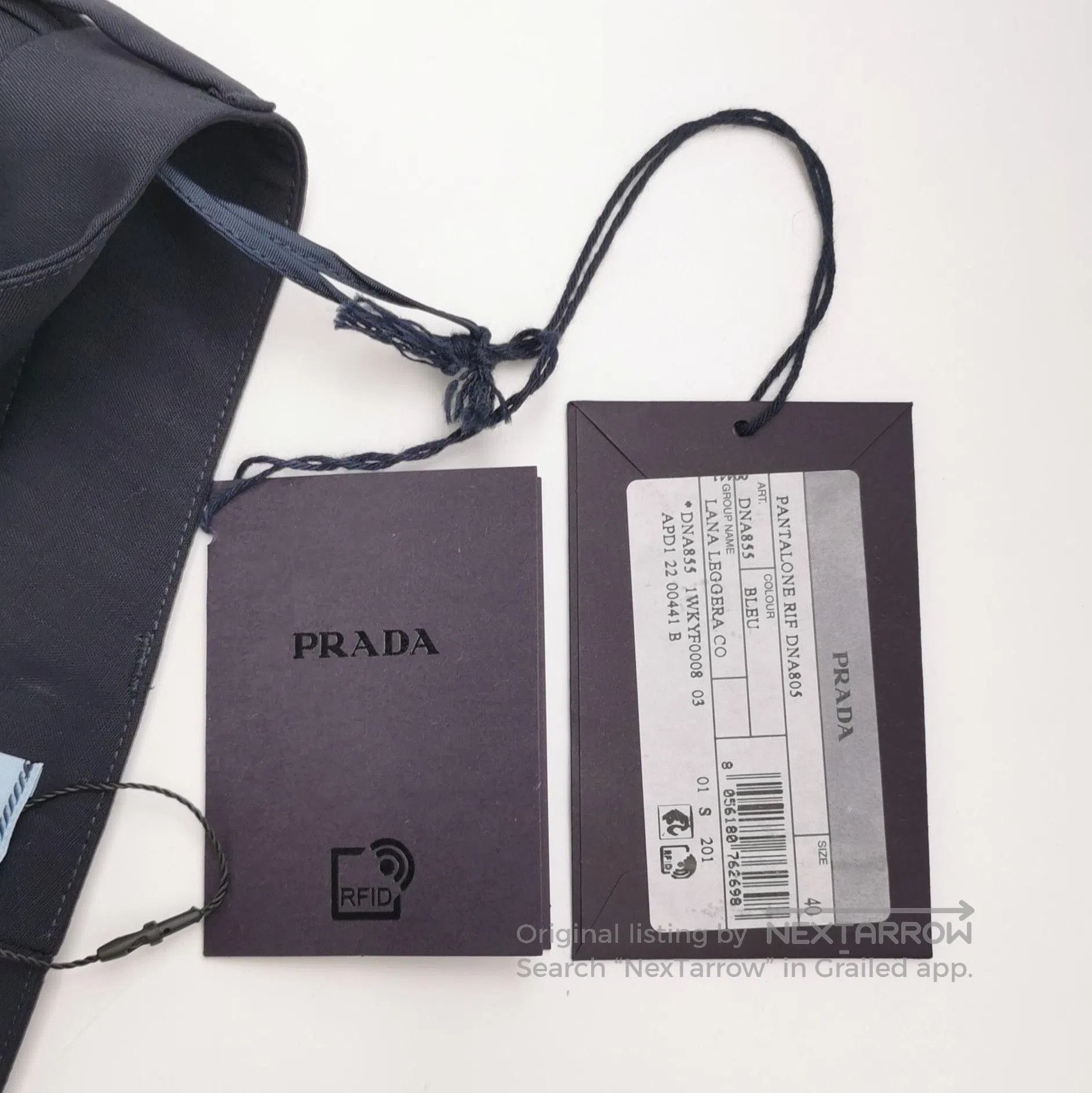 Prada Prada Black Wool Wide. Size 39" - 3 Thumbnail