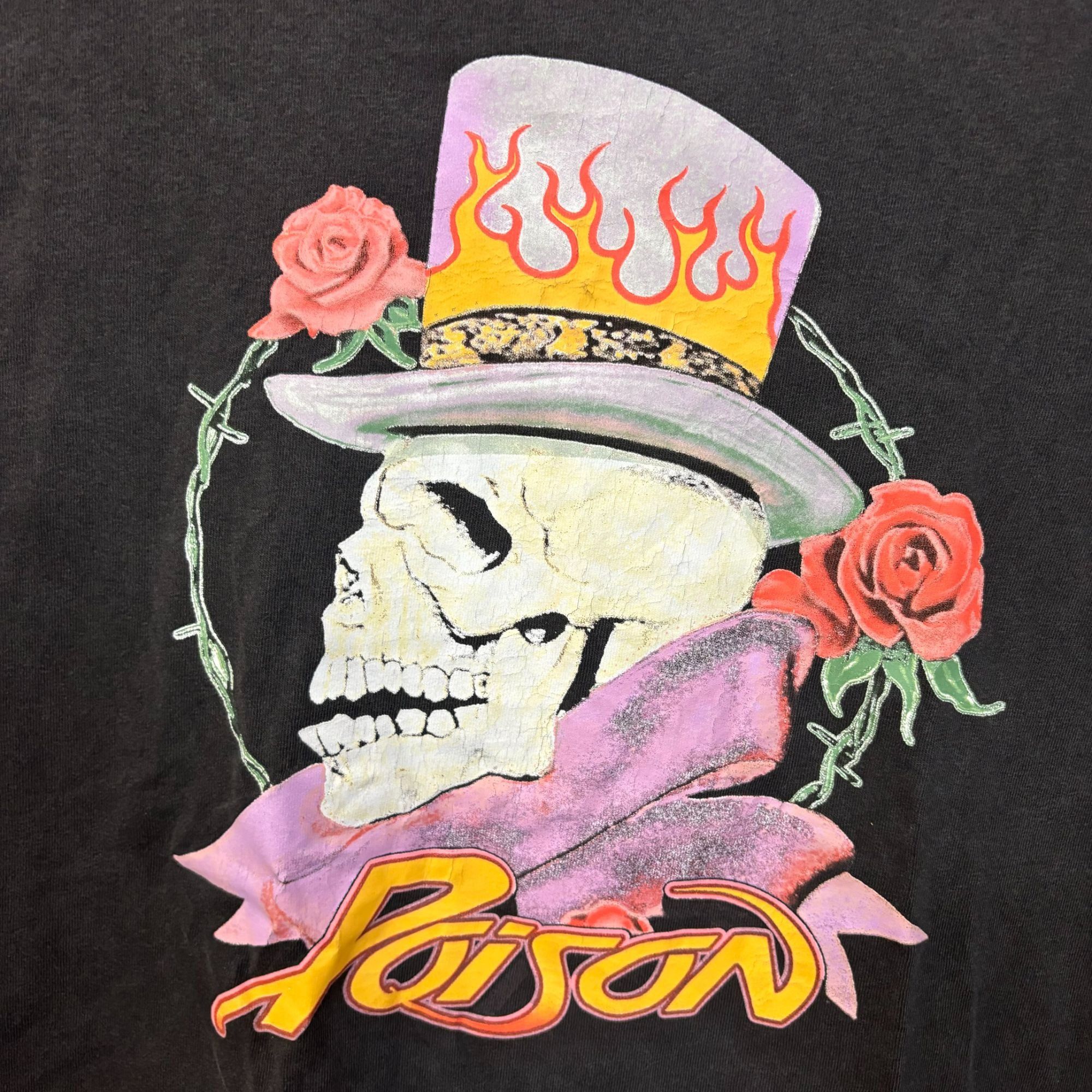 Band Tees Poison Flesh Blood & Videotape Video Album Cover Rock Tee XL Size US XL / EU 56 / 4 - 2 Thumbnail