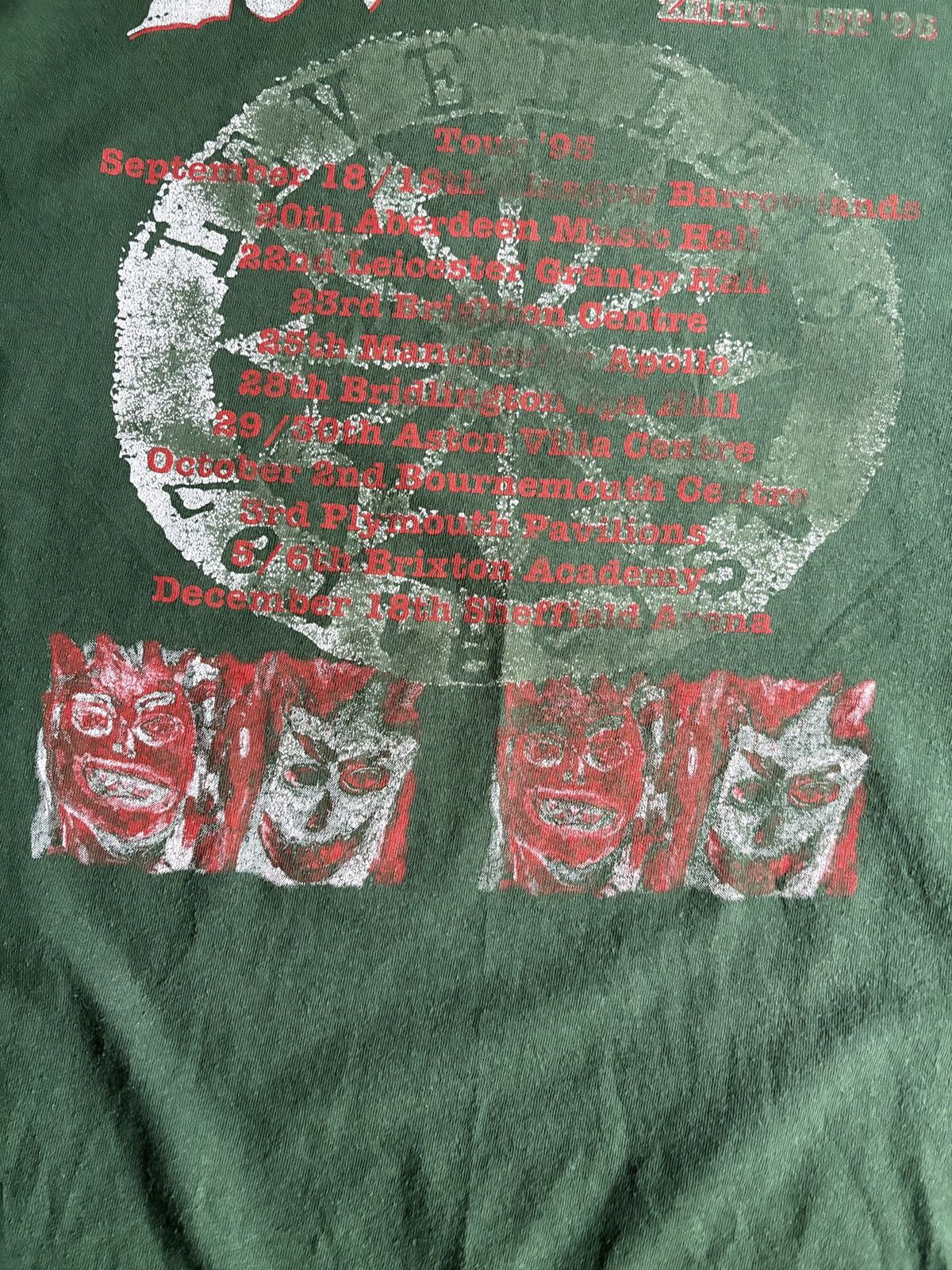 Band Tees Vintage The Levellers Rare ‘Zeitgeist’ 1995 Tour T-Shirt XL Size US XL / EU 56 / 4 - 12 Thumbnail