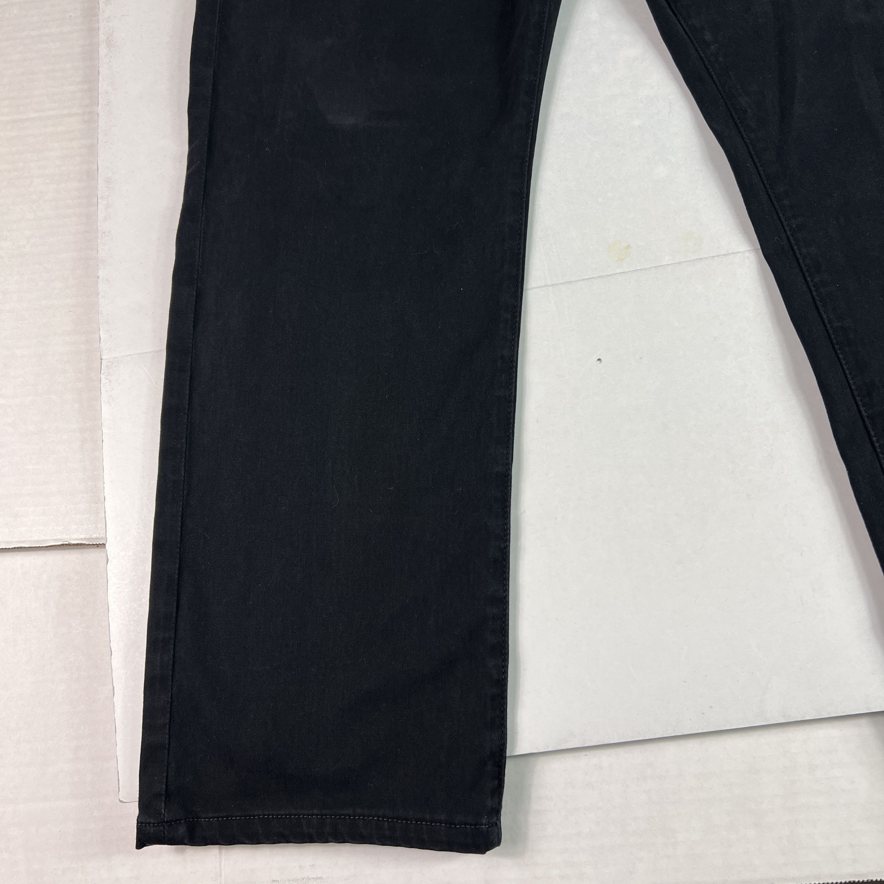 AG Adriano Goldschmied Adriano Goldschmied Everett Slim Straight Black Chinos Size US 35 - 6 Thumbnail