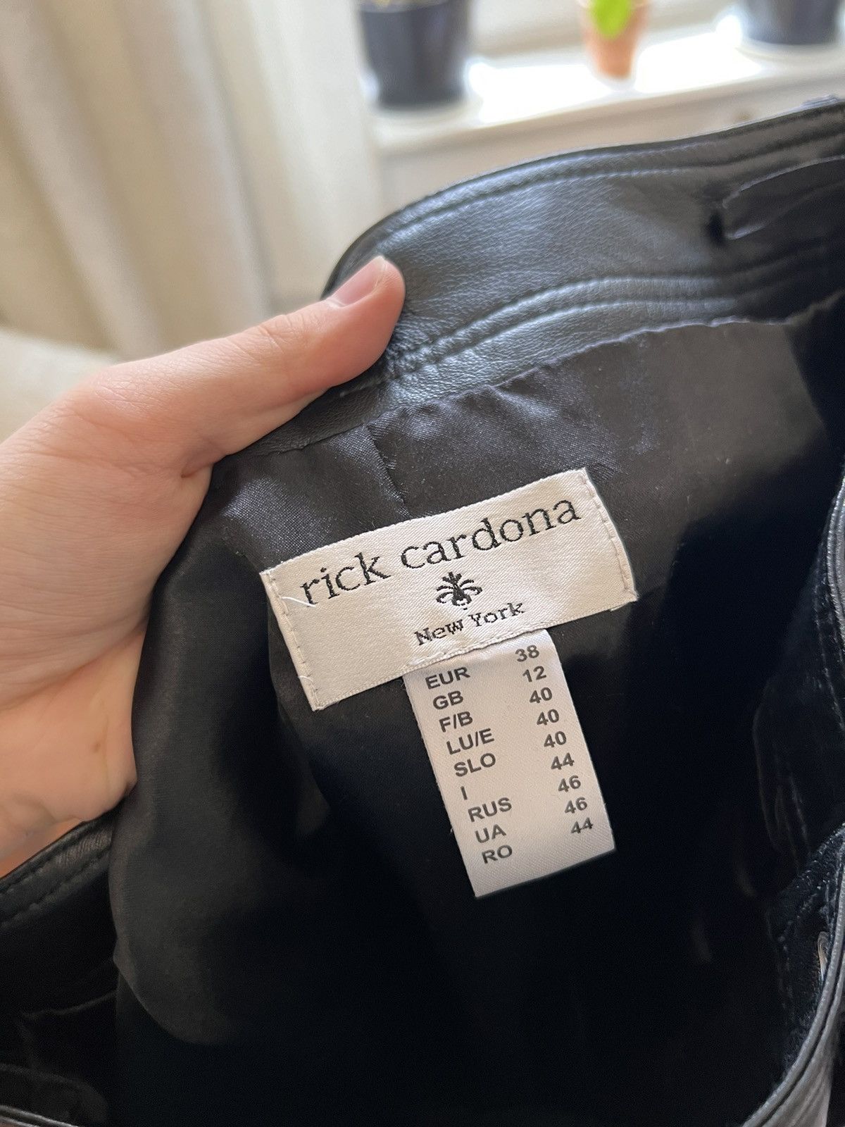 Genuine Leather Genuine Real Leather Black Pant Vintage Rock Punk Hype Y2k Size US 30 / EU 46 - 6 Thumbnail
