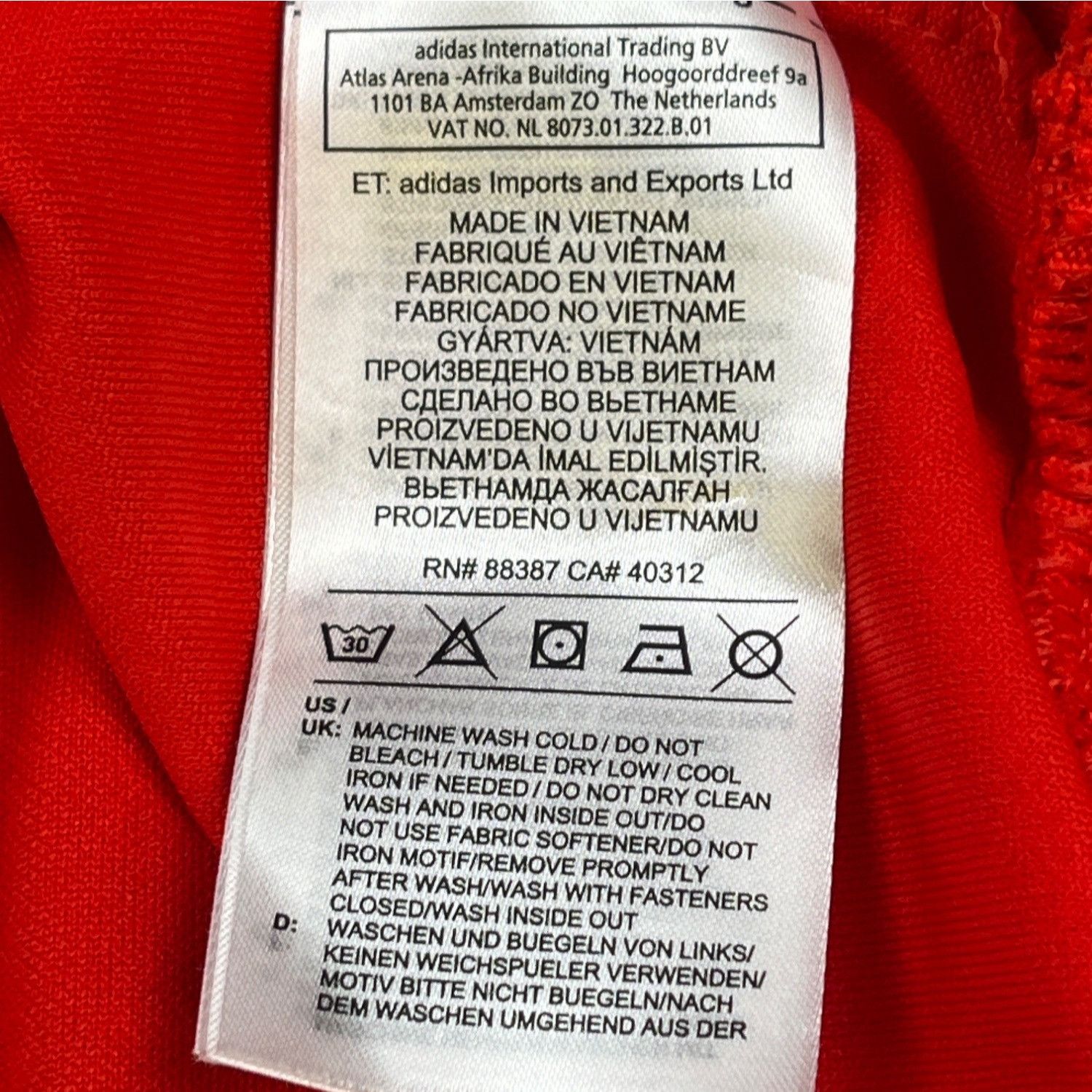 Adidas Adidas Tango Tape Blub House Men's Red Sweater/Light Jacket Size US S / EU 44-46 / 1 - 5 Thumbnail