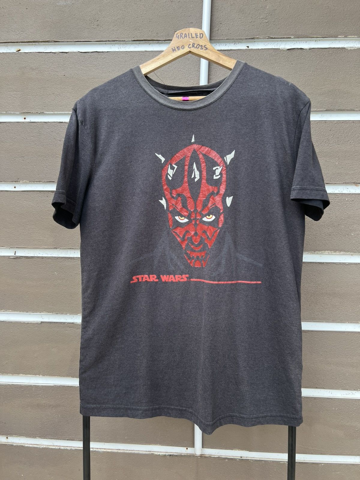 THRASHED FADED DARTH MAUL STAR WARS MOVIE TEE