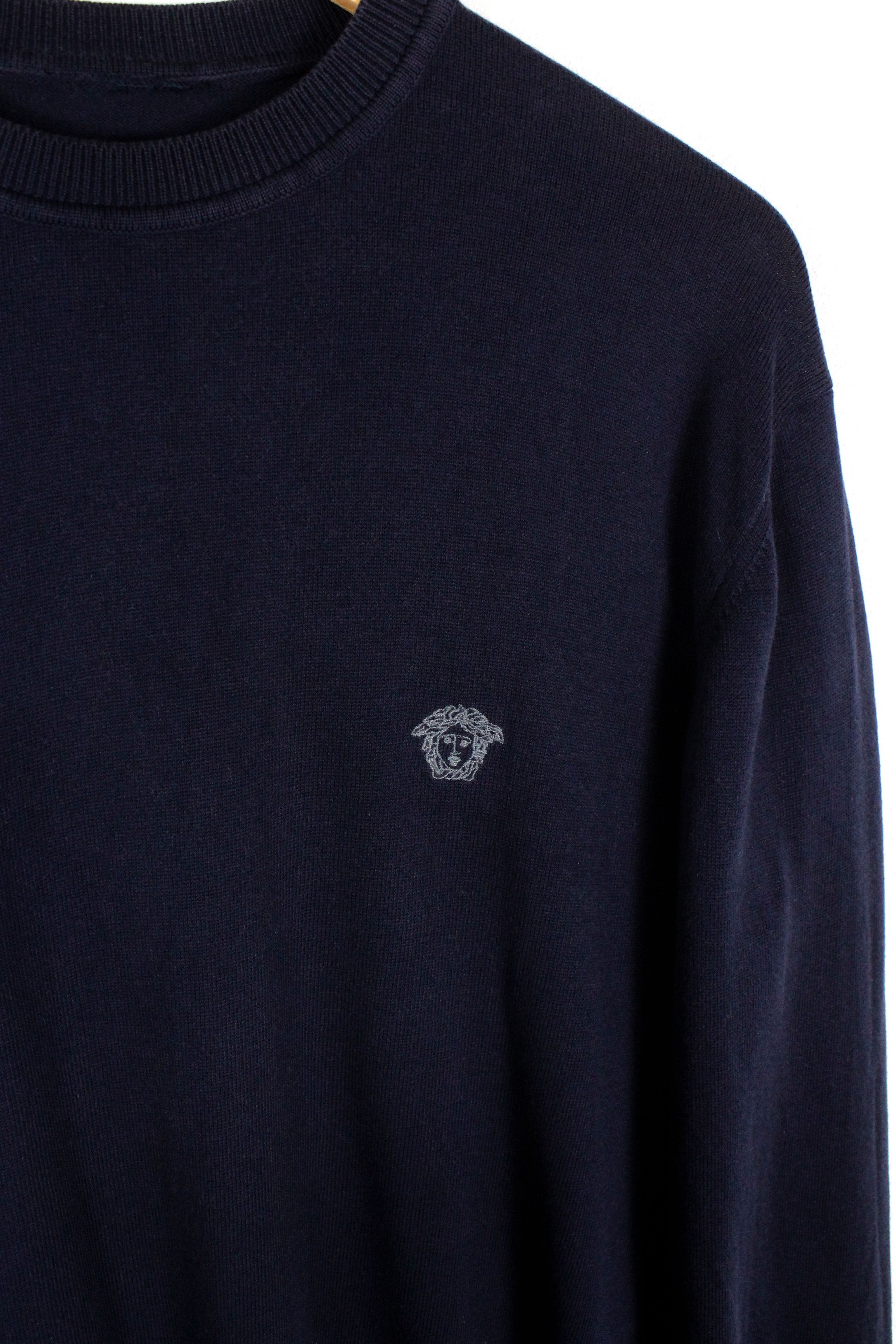 Versace Vintage Versace Jeans Couture Medusa Logo Sweater Jumper Y2K Size US XL / EU 56 / 4 - 2 Thumbnail
