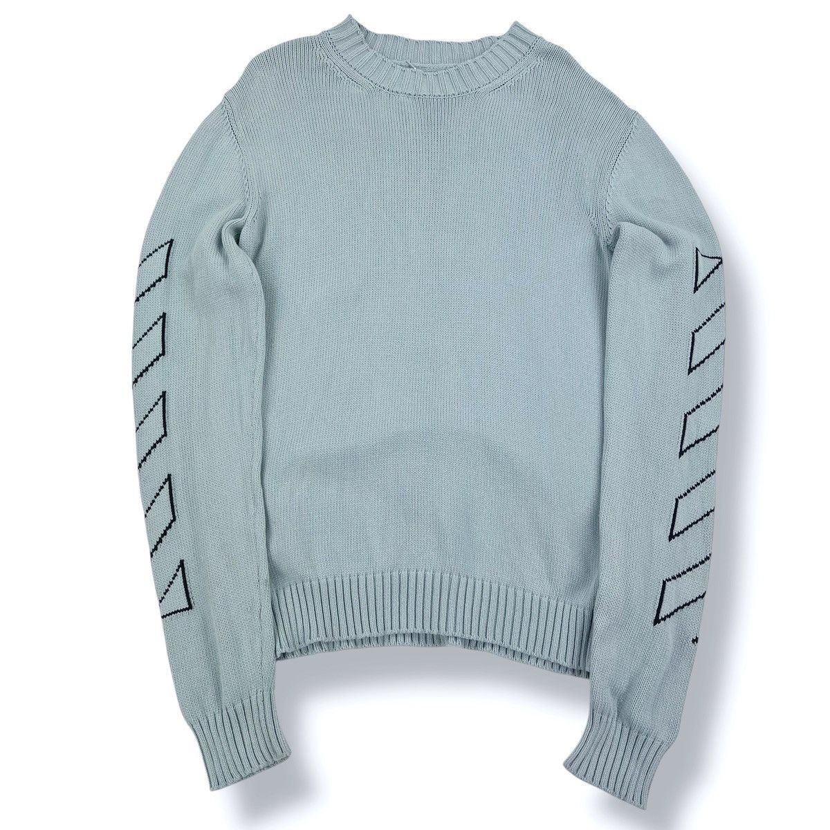 Off-White Off-White Arrows Dusty Blue Sweater Size US L / EU 52-54 / 3 - 3 Thumbnail