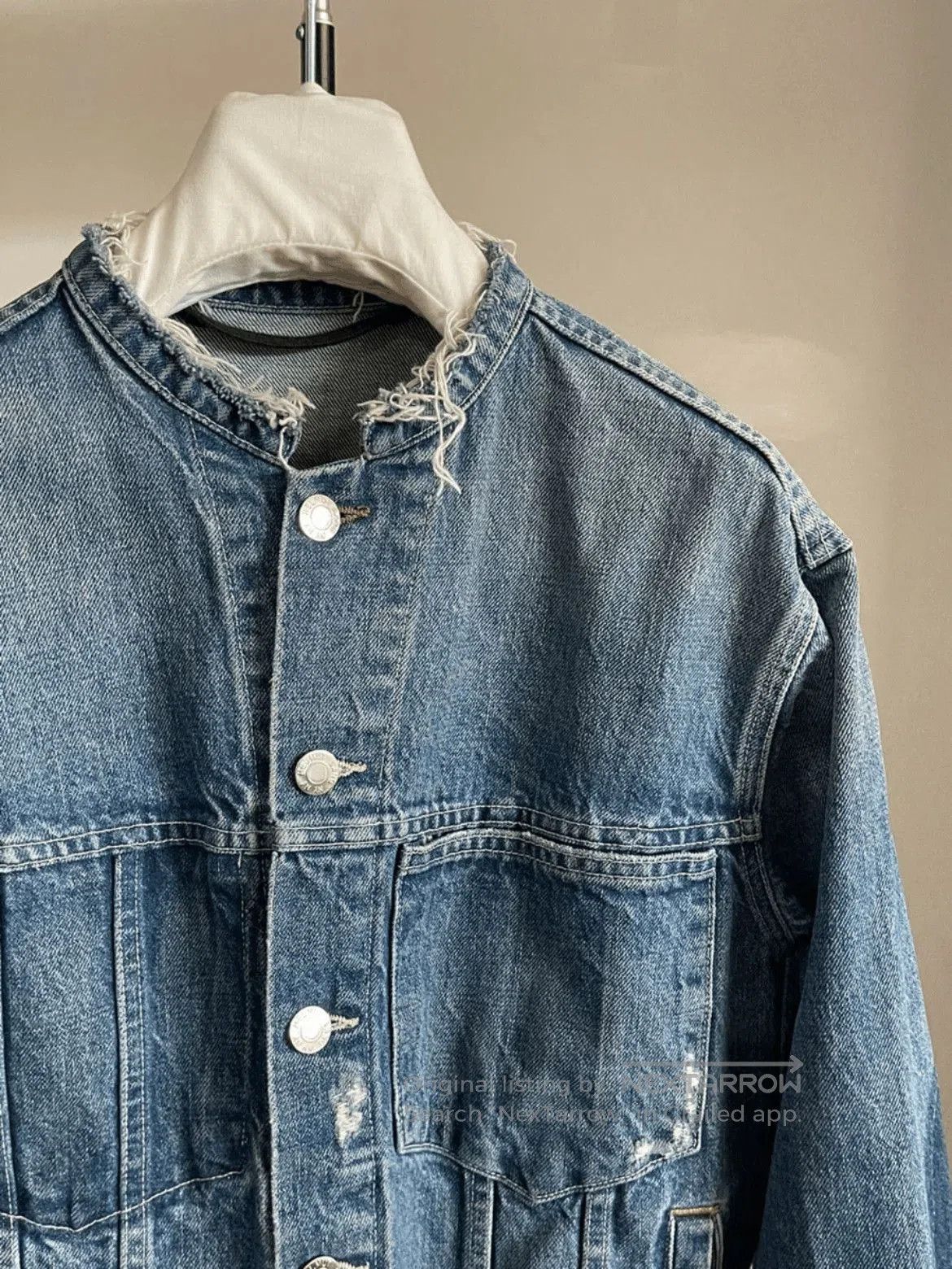 Helmut Lang Helmut Lang Distressed Denim Jacket. Size US XS / EU 42 / 0 - 3 Thumbnail
