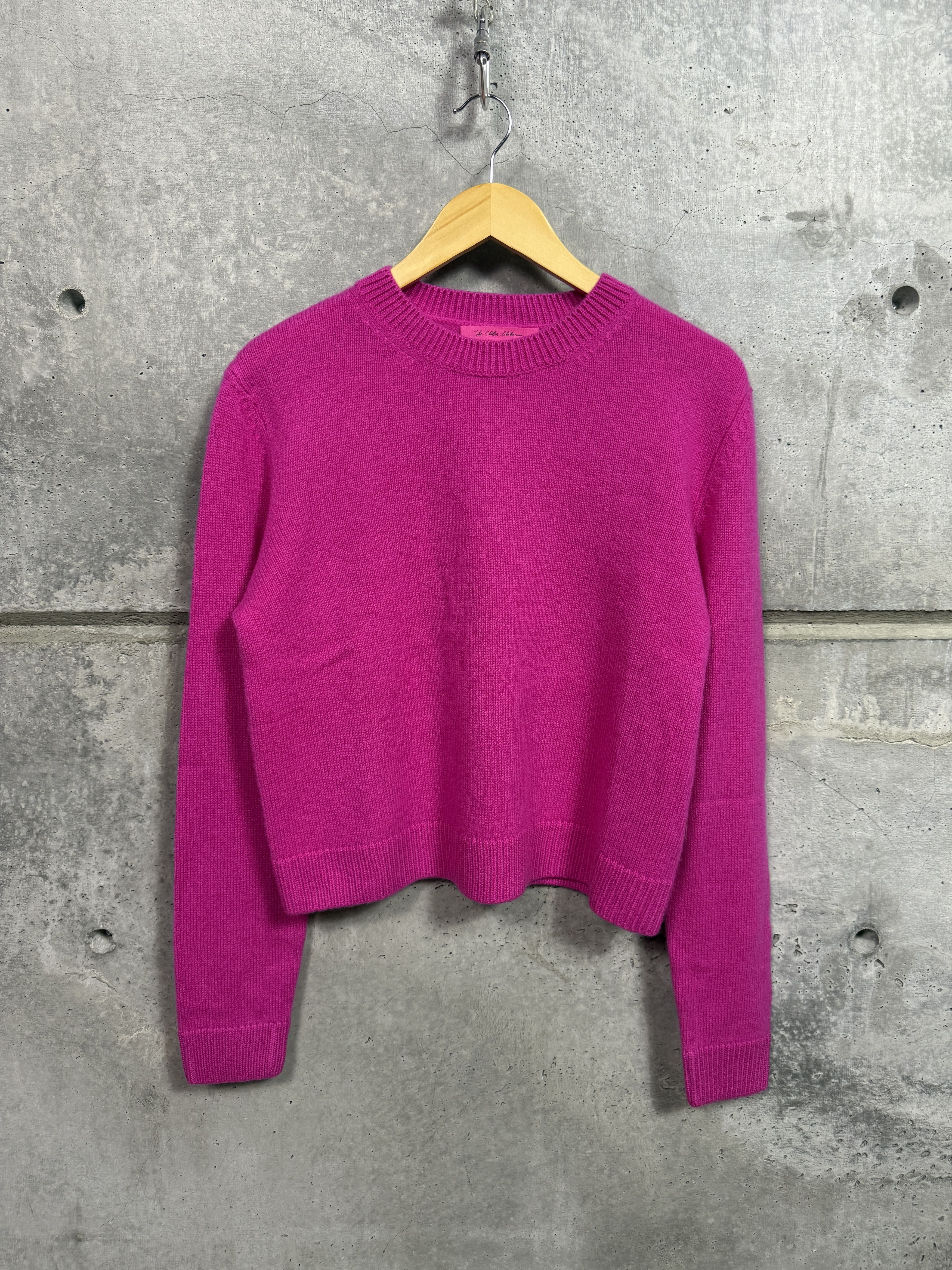 The Elder Statesman $1095 The Elder Statesman Simple Cashmere Crew Sweater Size L / US 10 / IT 46 - 5 Thumbnail