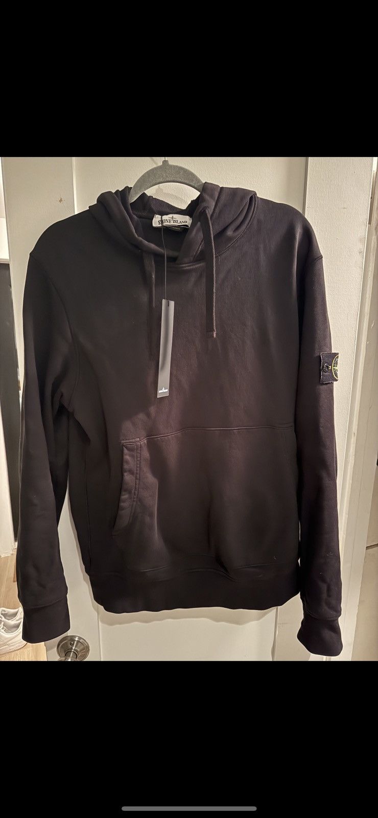 image of Black Stone Island Sweatshirt, Men's (Size Medium)