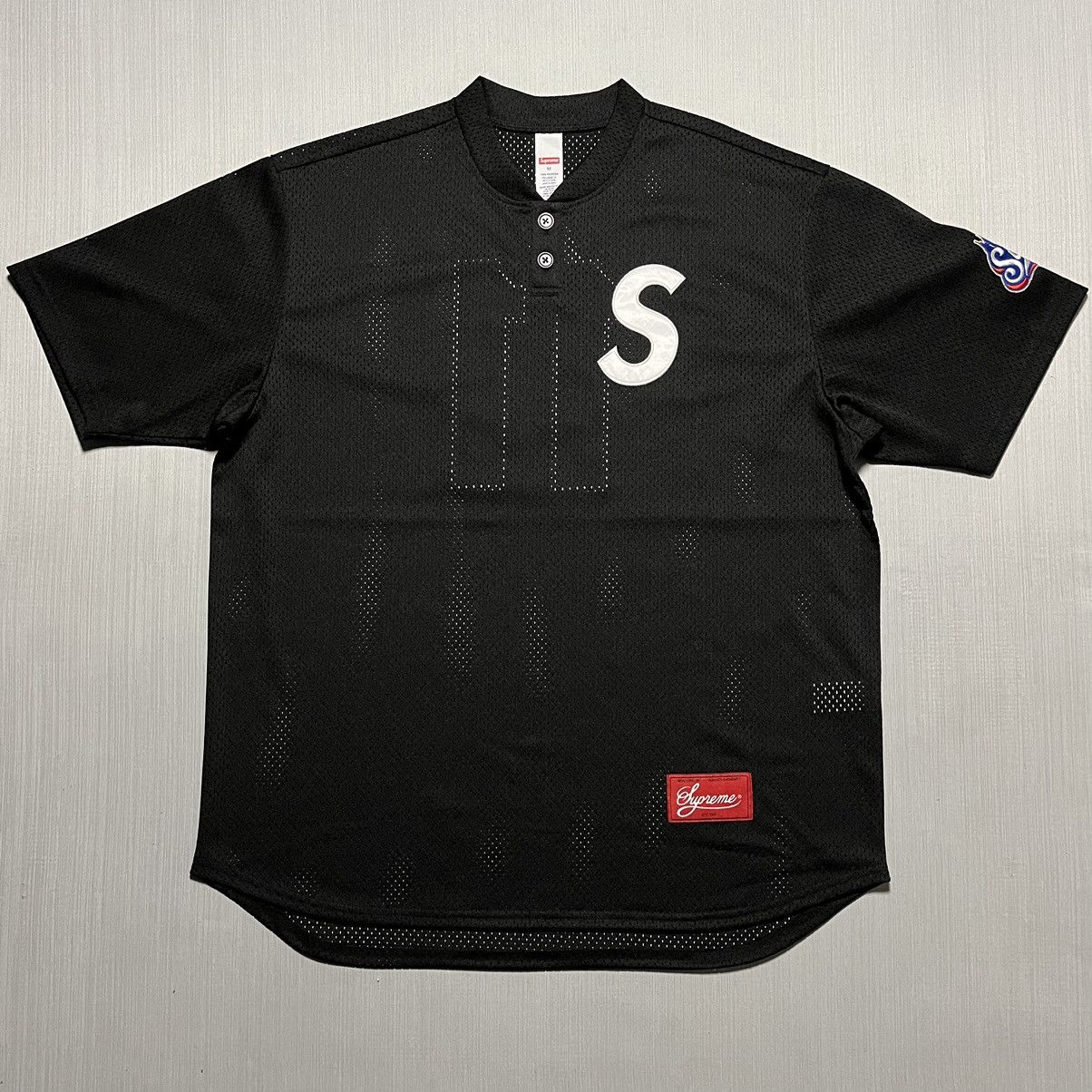 Jersey Streetwear Supreme Supreme S Logo Baseball Henley Grailed