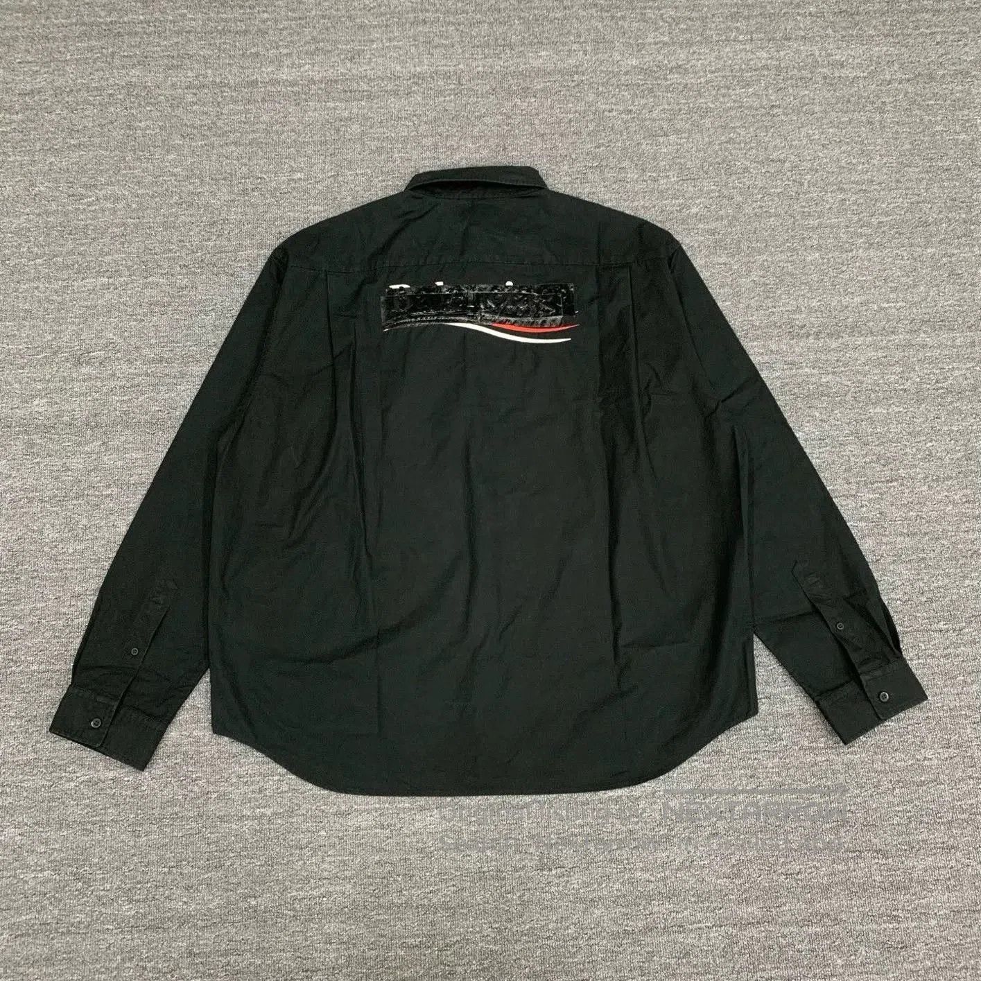 Balenciaga Balenciaga Black Tape Coke Wave Shirt Jacket. Size US S / EU 44-46 / 1 - 2 Thumbnail