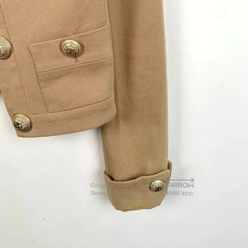 Balmain Balmain Brown Cotton Women's Jacket . Size XXS / US 00 / IT 34 - 4 Thumbnail