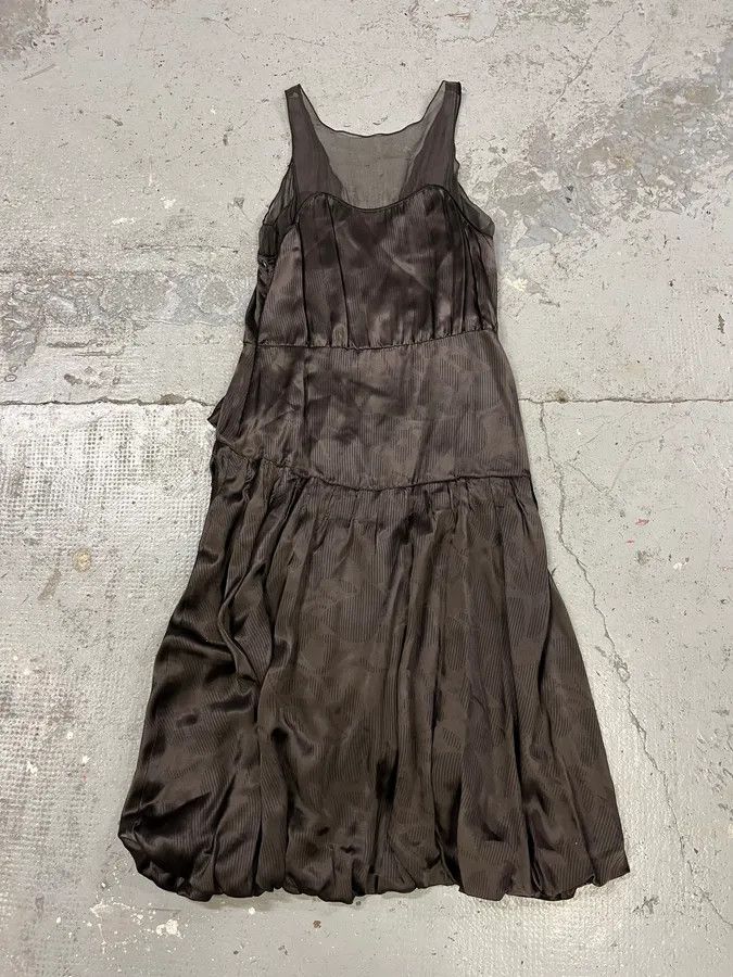 Emporio Armani × Vintage FW2006 Emporio Armani Black Mesh Asymmetrical Dress Size S / US 4 / IT 40 - 4 Thumbnail