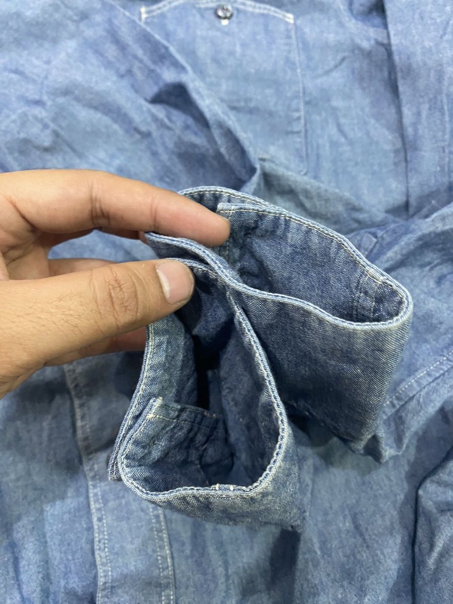 Balenciaga AW09 Balenciaga Paris Faded Hidden Pocket Denim Shirt Size US L / EU 52-54 / 3 - 13 Thumbnail