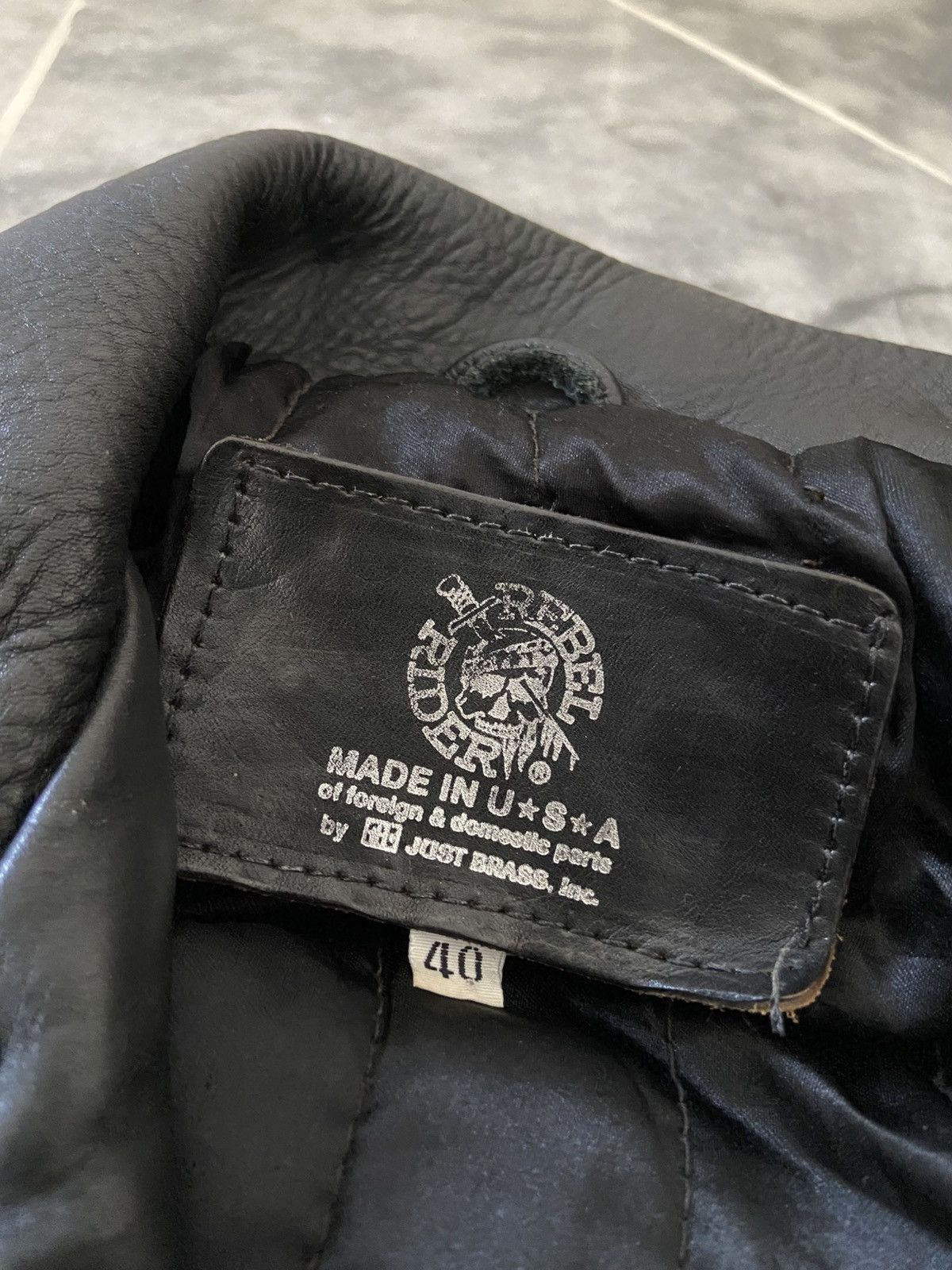 Genuine Leather Vintage Just Brass By Cowhide Leather Bird Motorcycle Jacket Size US M / EU 48-50 / 2 - 7 Thumbnail