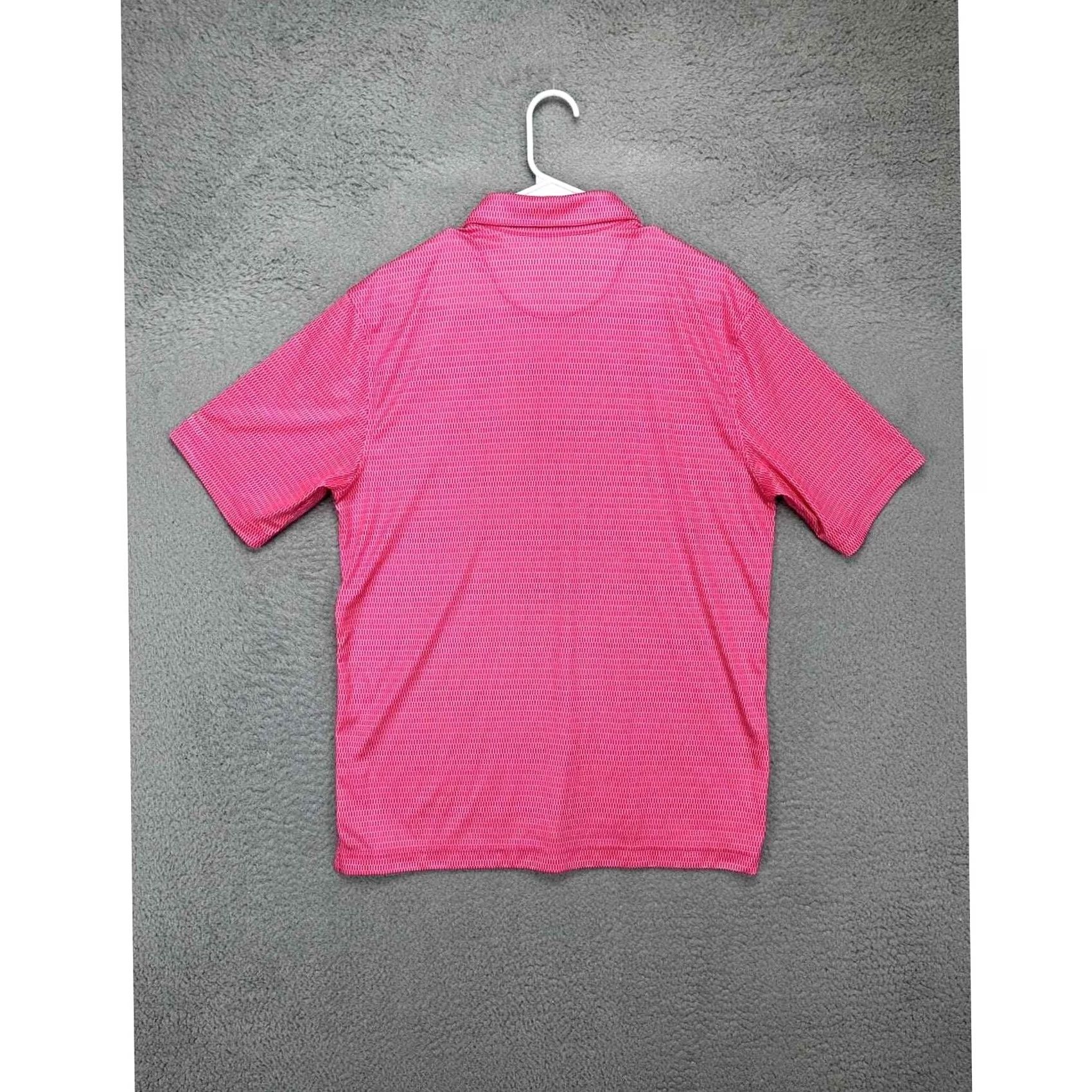 Vintage Walter Hagen Polo Shirt Adult Medium Pink Geometric Golf Short Sleeve Mens Size US M / EU 48-50 / 2 - 3 Thumbnail