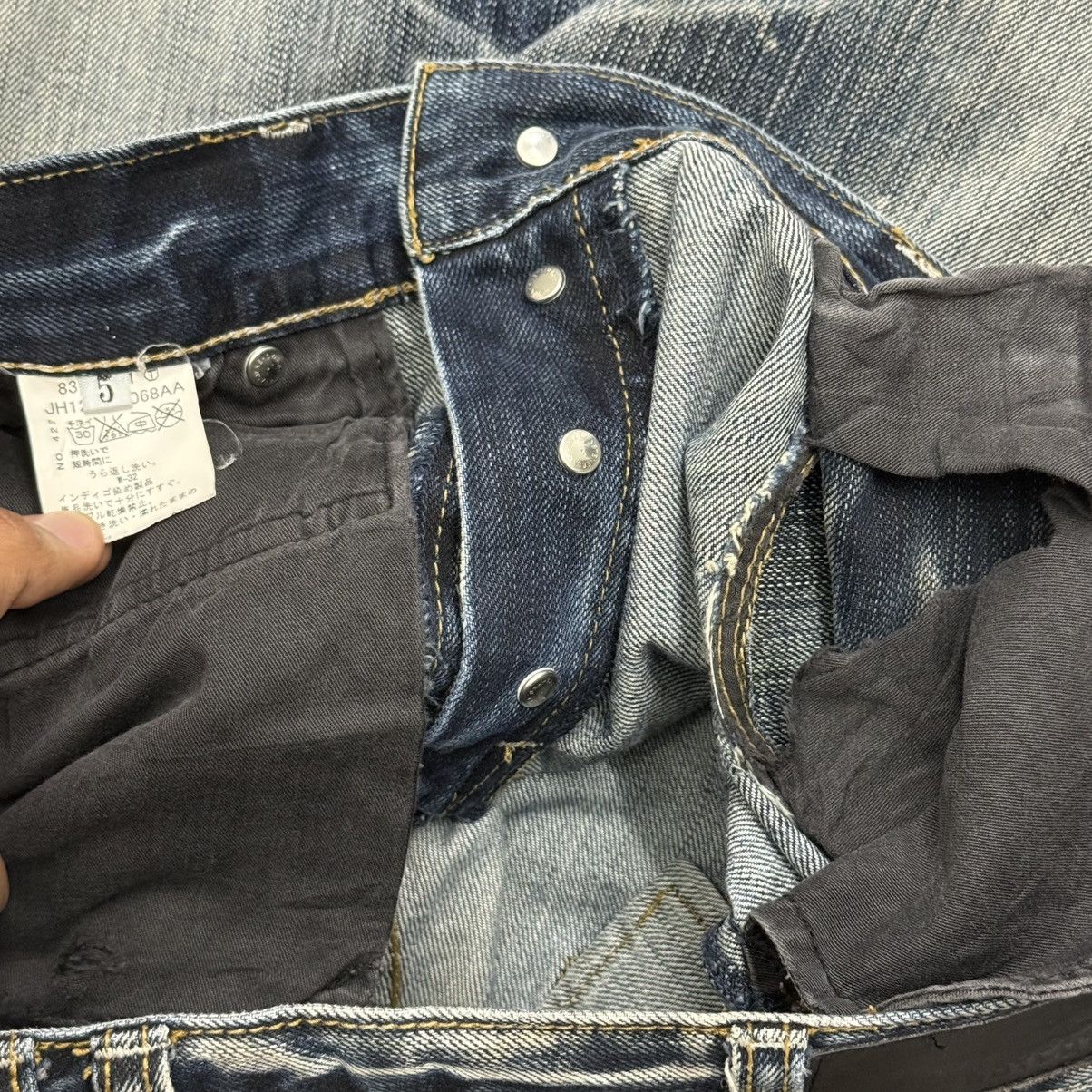 Boycott Boycott Lightning Wash Whisker Distressed Denim Pant Size US 34 / EU 50 - 18 Thumbnail