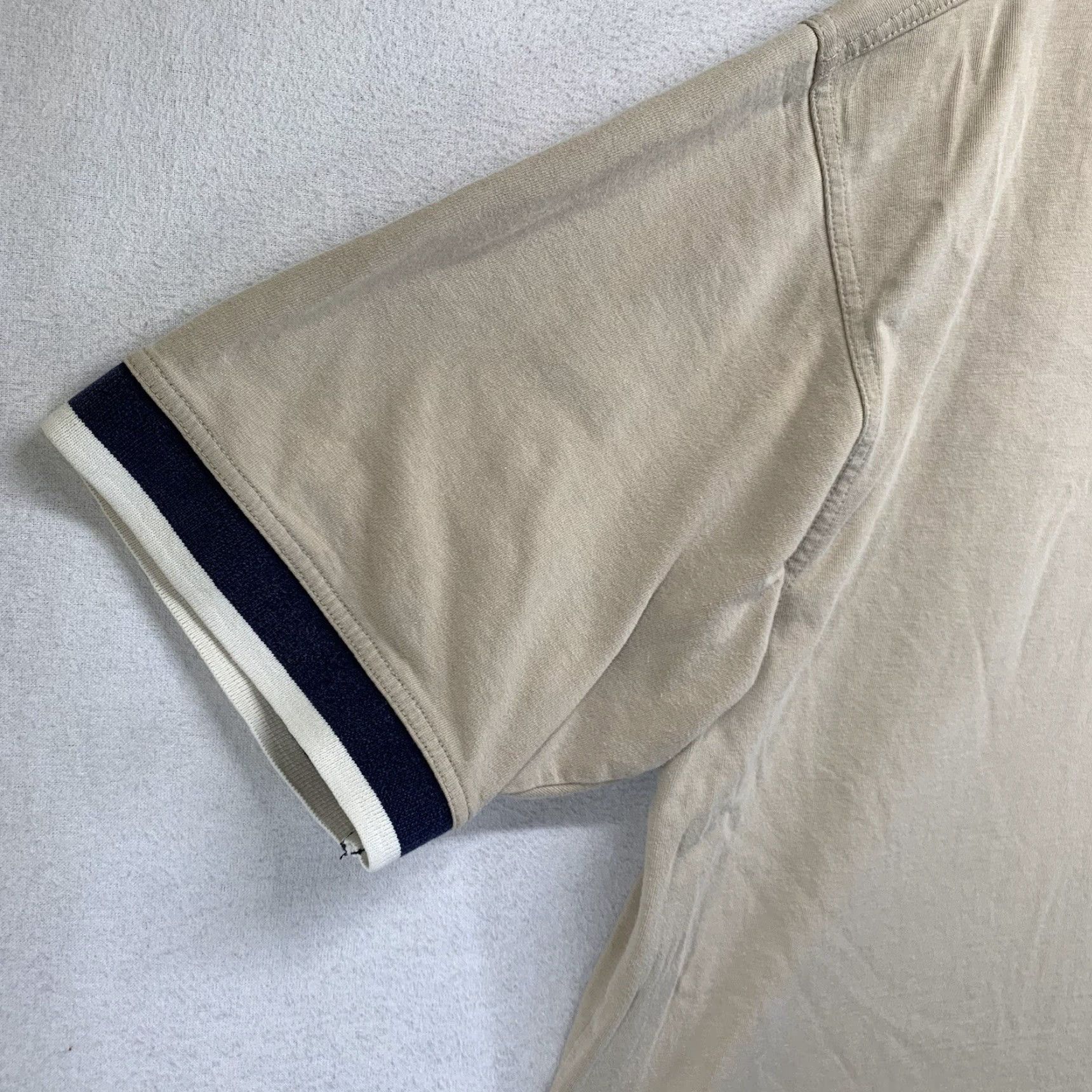 Vintage EXXON Mobil Polo Shirt Uniform Men XL Beige Short Sleeve Gas Station Oil Industry Size US XL / EU 56 / 4 - 4 Thumbnail