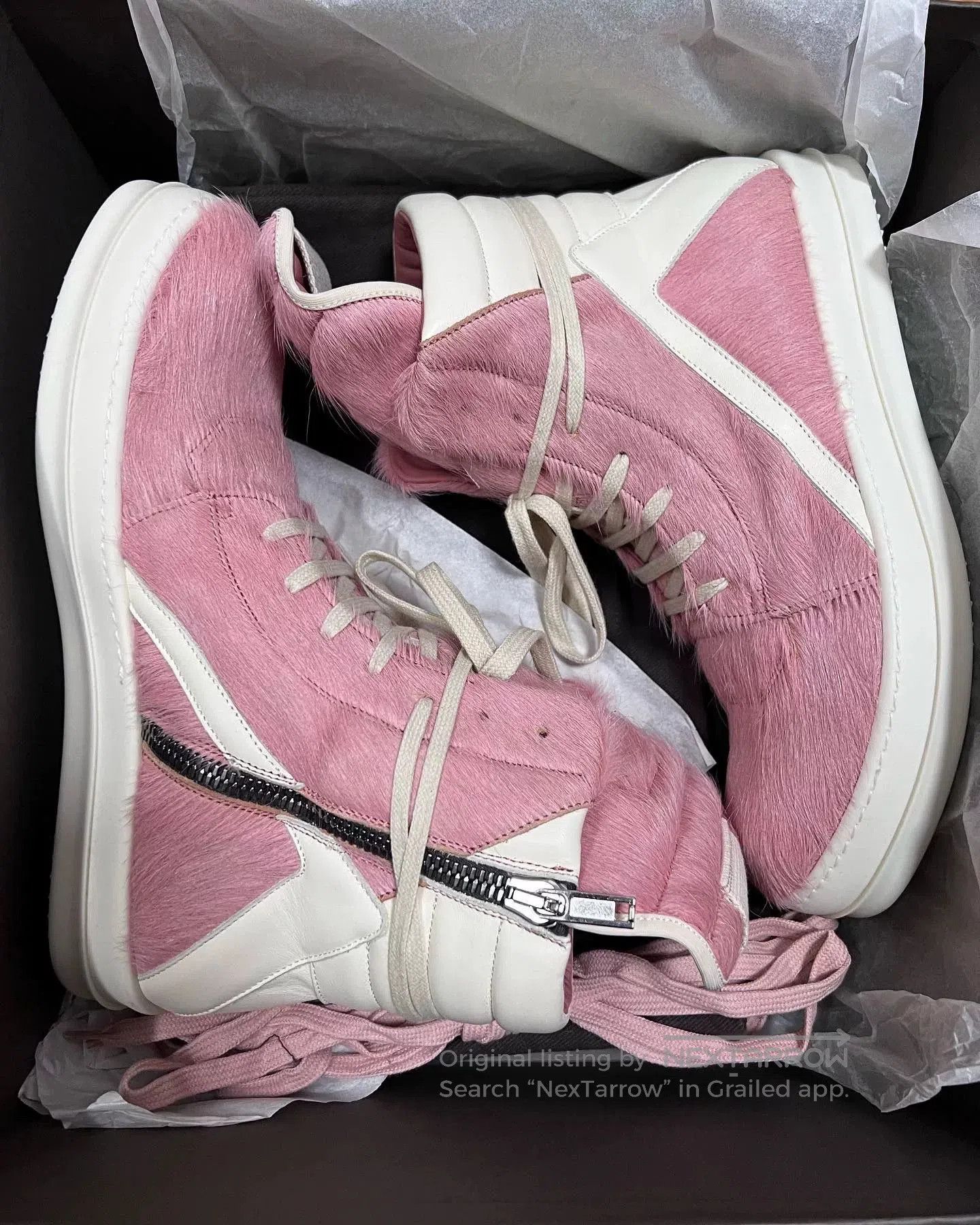 Rick Owens Rick Owens Pink Fur. Size US 10.5 / EU 43-44 - 1 Thumbnail