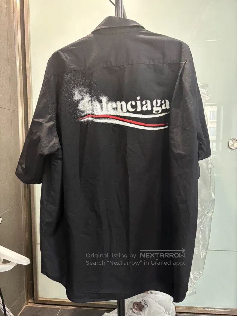 Balenciaga Balenciaga Black dissolved Coca-Cola short-sleeve shirt Size XS / US 0-2 / IT 36-38 - 2 Thumbnail