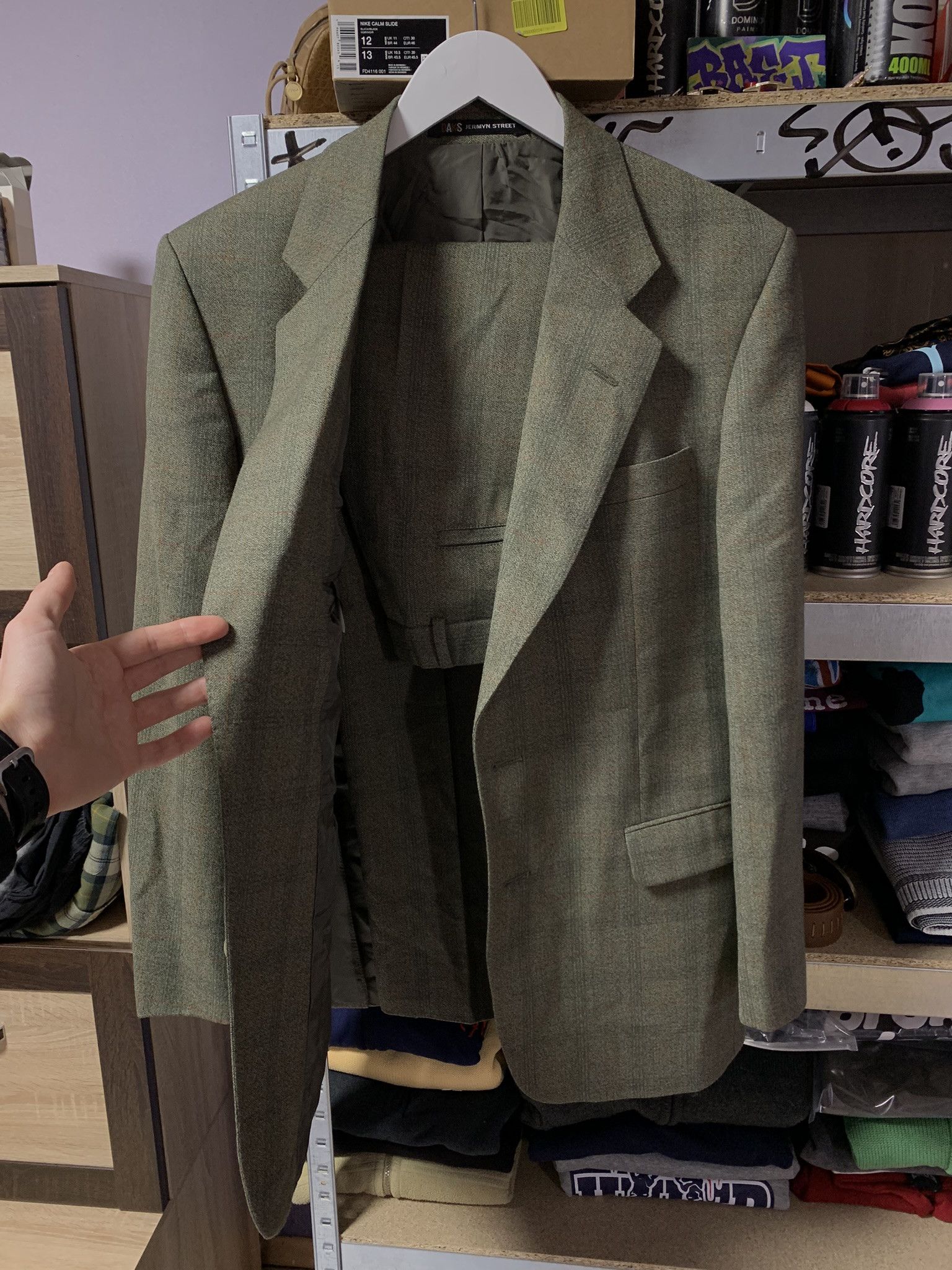 DAKS DAKS JERMYN STREET PURE NEW WOOL SUIT SIZE 40R Size 40R - 2 Thumbnail