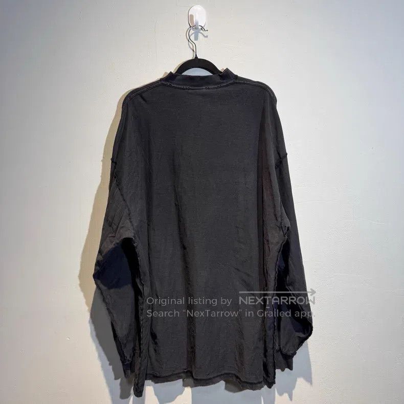 Balenciaga Balenciaga Letter Patch Destroyed Vintage Long Sleeve Size US M / EU 48-50 / 2 - 4 Thumbnail