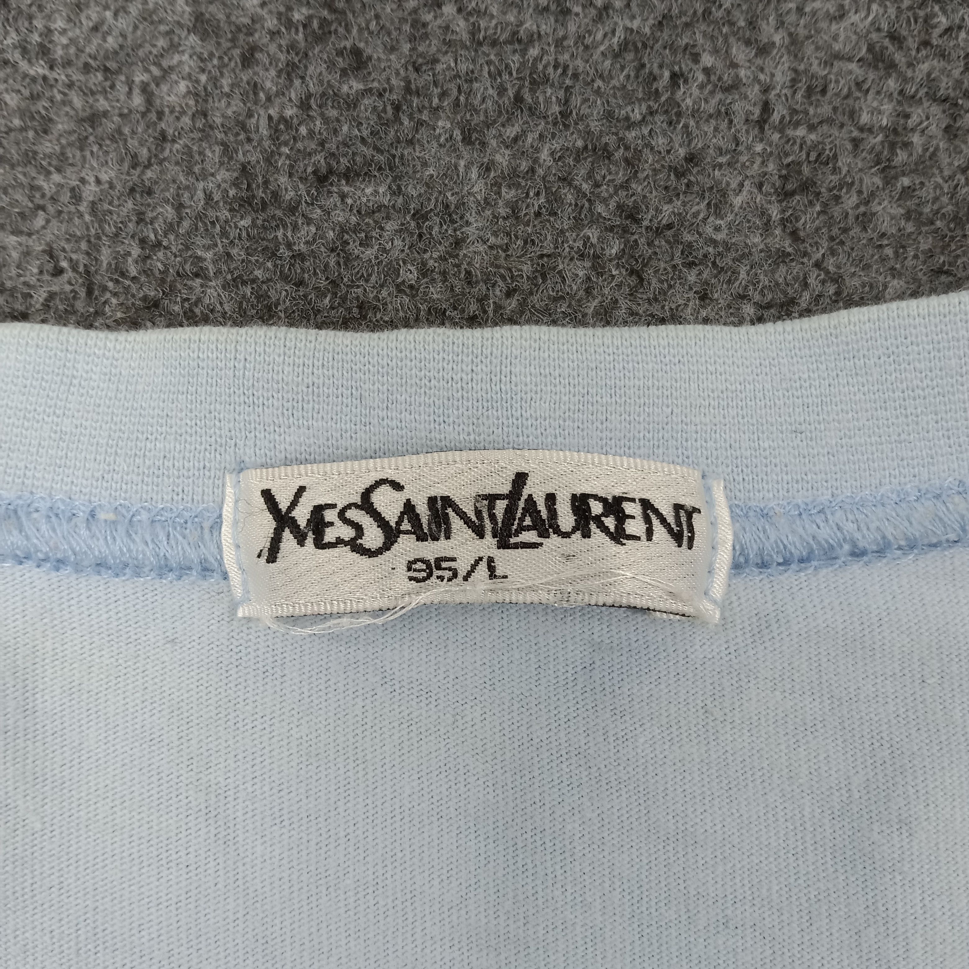 Vintage × Yves Saint Laurent Yves Saint Laurent Italian Brand Center Logo Tshirt Size US M / EU 48-50 / 2 - 4 Thumbnail
