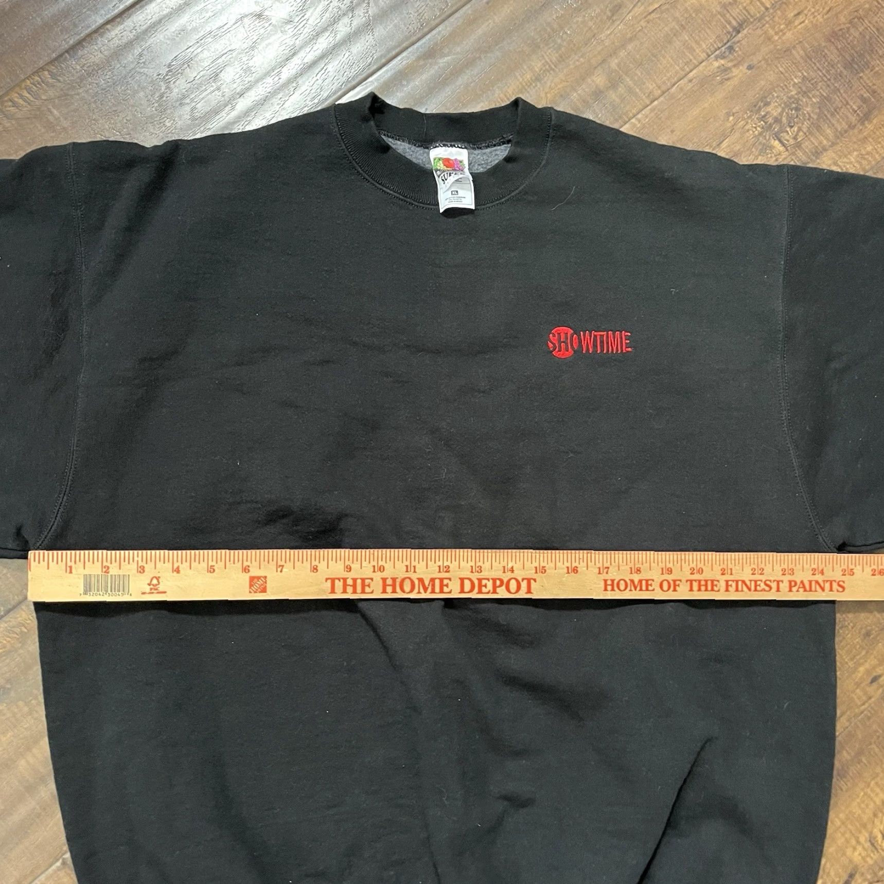 Fruit Of The Loom Vtg 90s Showtime TV Network Embroidered Crewneck Sweatshirt XL Promo HBO Movie Men Black Size US XL / EU 56 / 4 - 4 Thumbnail