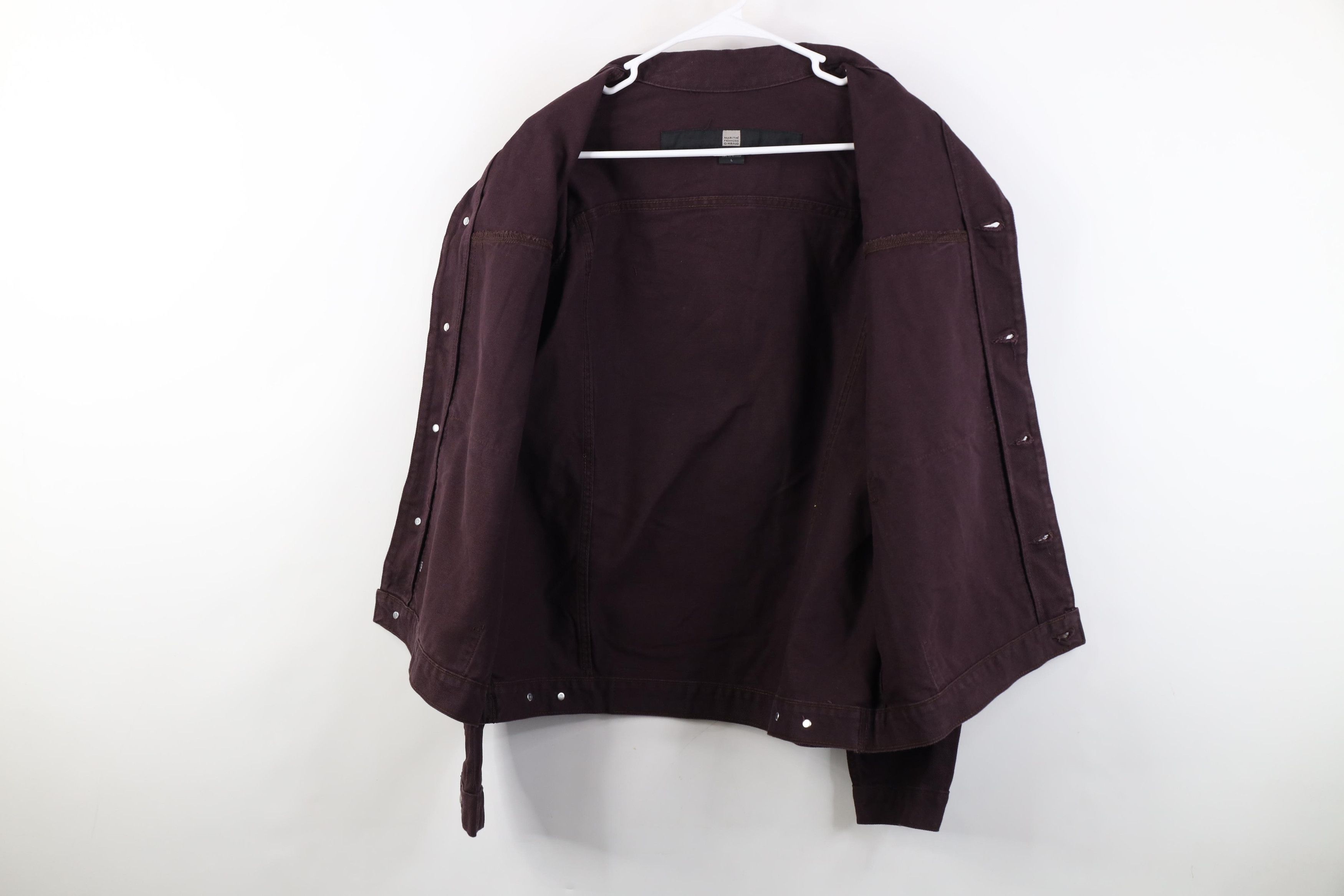 Marithe + Francois Girbaud Deadstock Vintage 90s Marithe Francois Girbaud Jacket Raisin Size US L / EU 52-54 / 3 - 13 Thumbnail