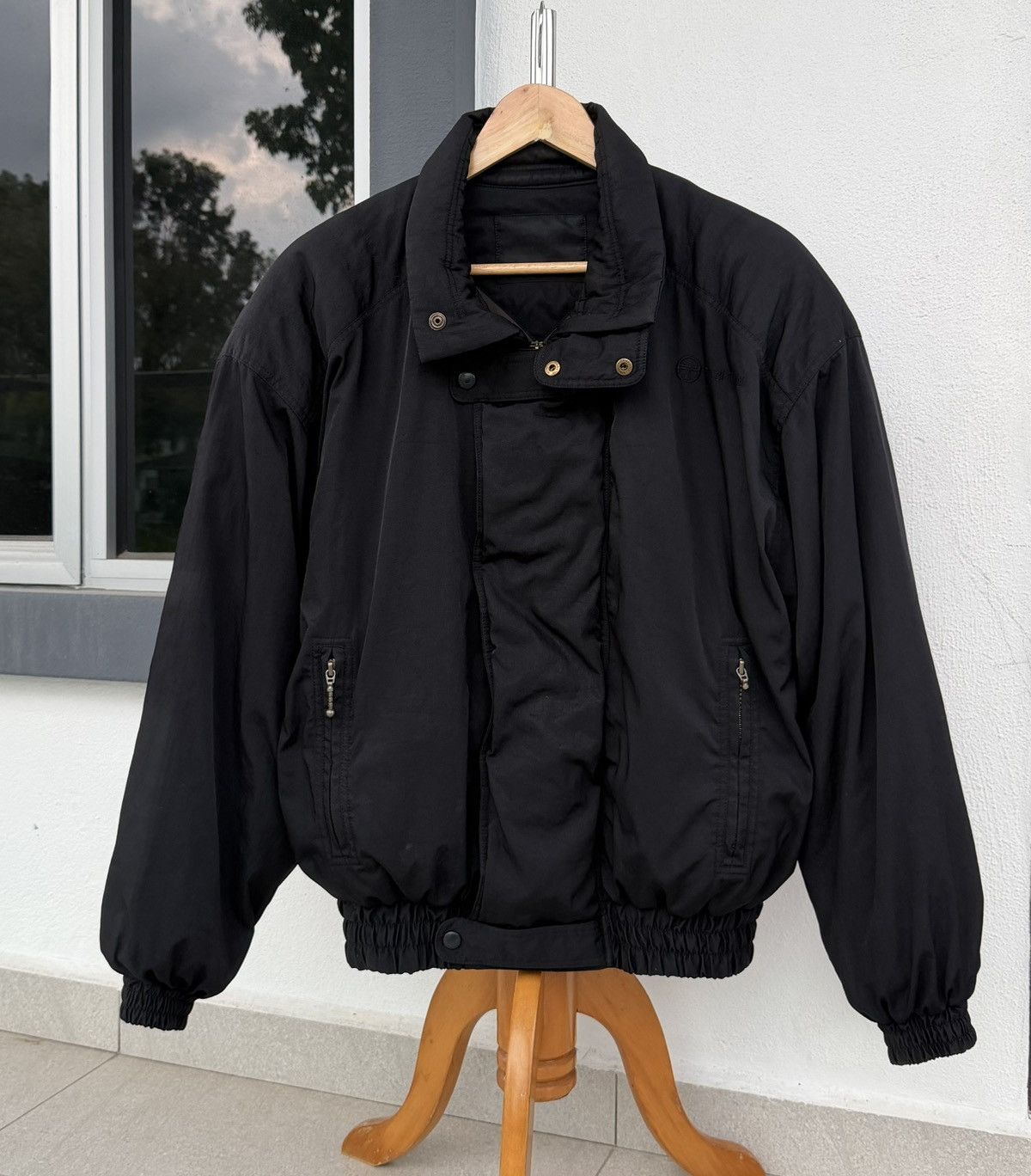Sergio Tacchini Vintage Sergio Tacchini Milano Italia Black Bomber Jacket Size US M / EU 48-50 / 2 - 5 Thumbnail