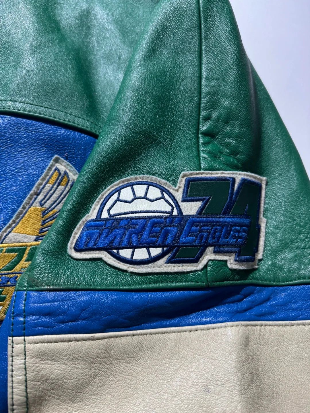 Avirex Vintage 1998 Avirex ASL Soccer Finals Leather Jacket Size US XXL / EU 58 / 5 - 5 Thumbnail