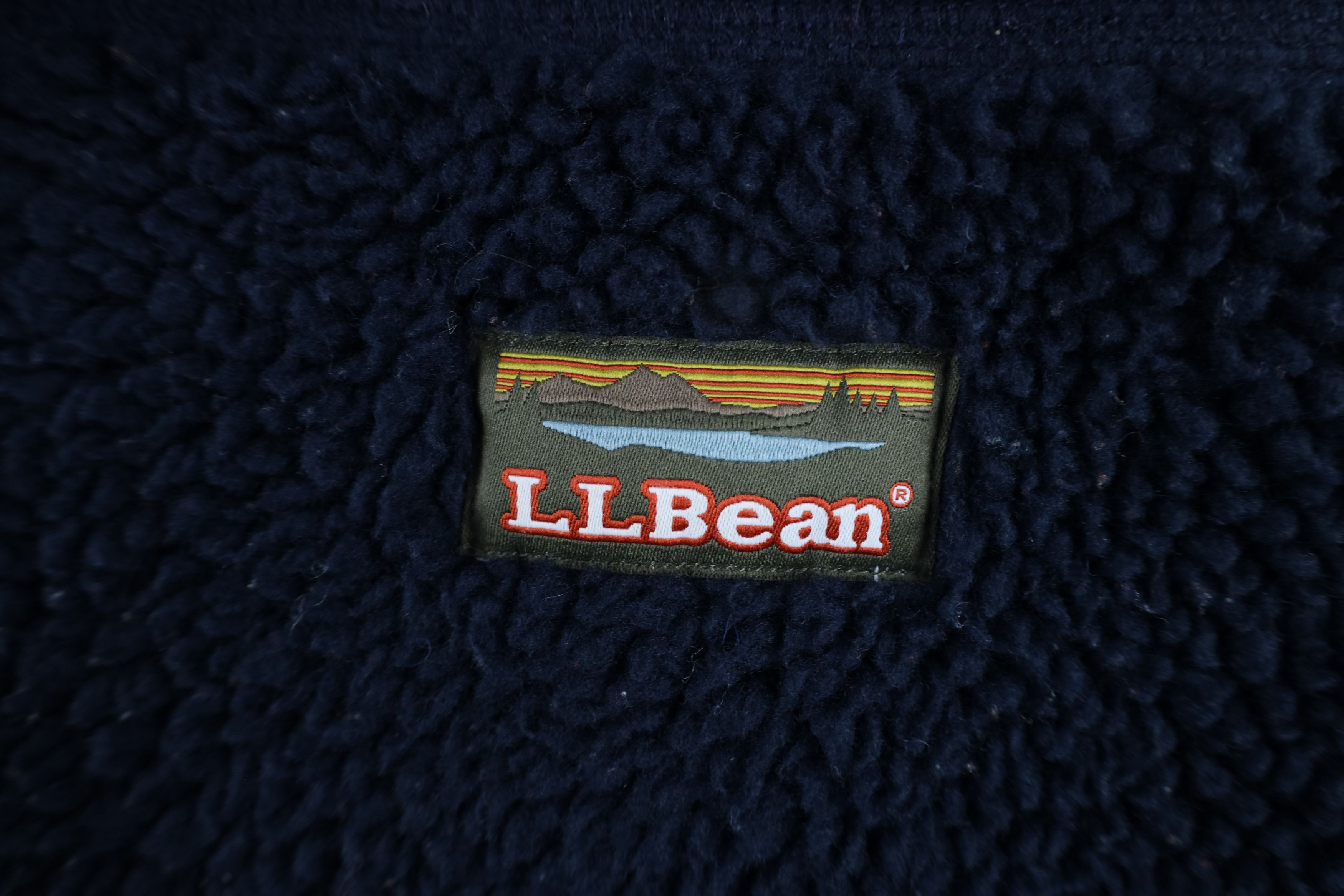 L.L. Bean × Vintage Vintage Ll Bean Spell Out Deep Pile Fleece Vest Jacket Blue Size US XL / EU 56 / 4 - 6 Thumbnail