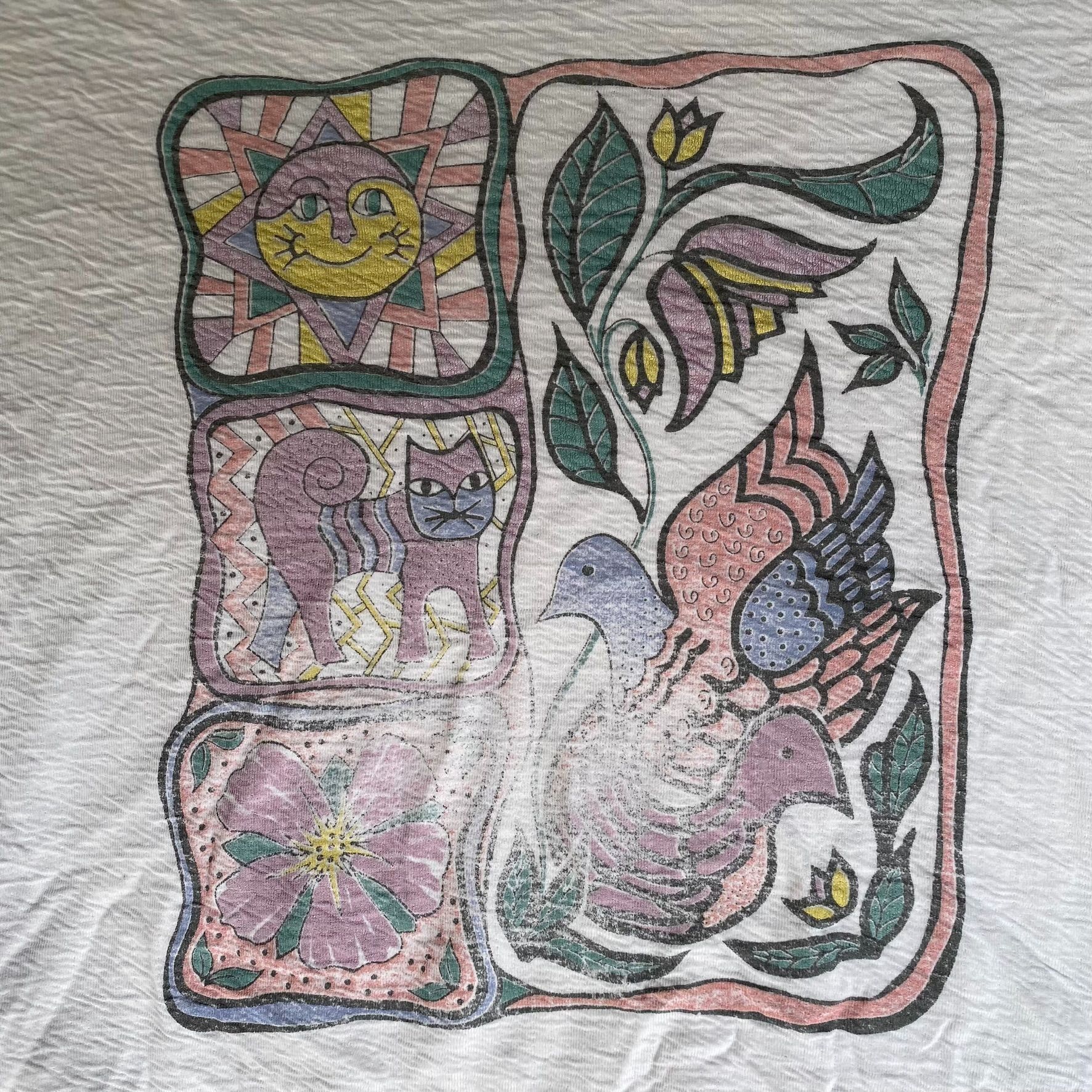 Vintage Vintage 80s Cats Nature Sweatshirt Bird Animal Crewneck Size US XL / EU 56 / 4 - 3 Thumbnail