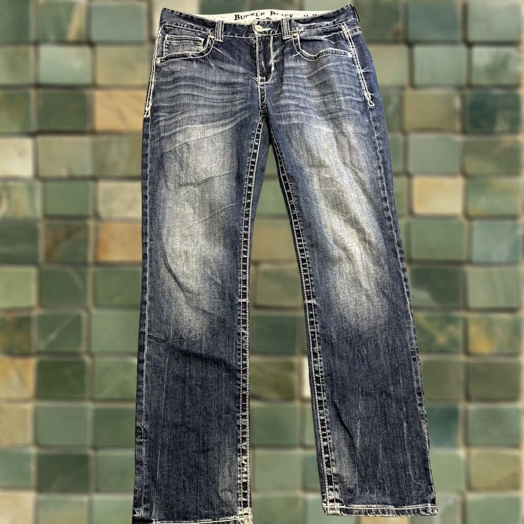 Buckle Black Buckle Black Jeans Mens 34x32 Blue Denim Cotton Straight Leg 5-Pocket Buckle Bke Regular Fit Jeans Size US 34 / EU 50 - 1 Thumbnail