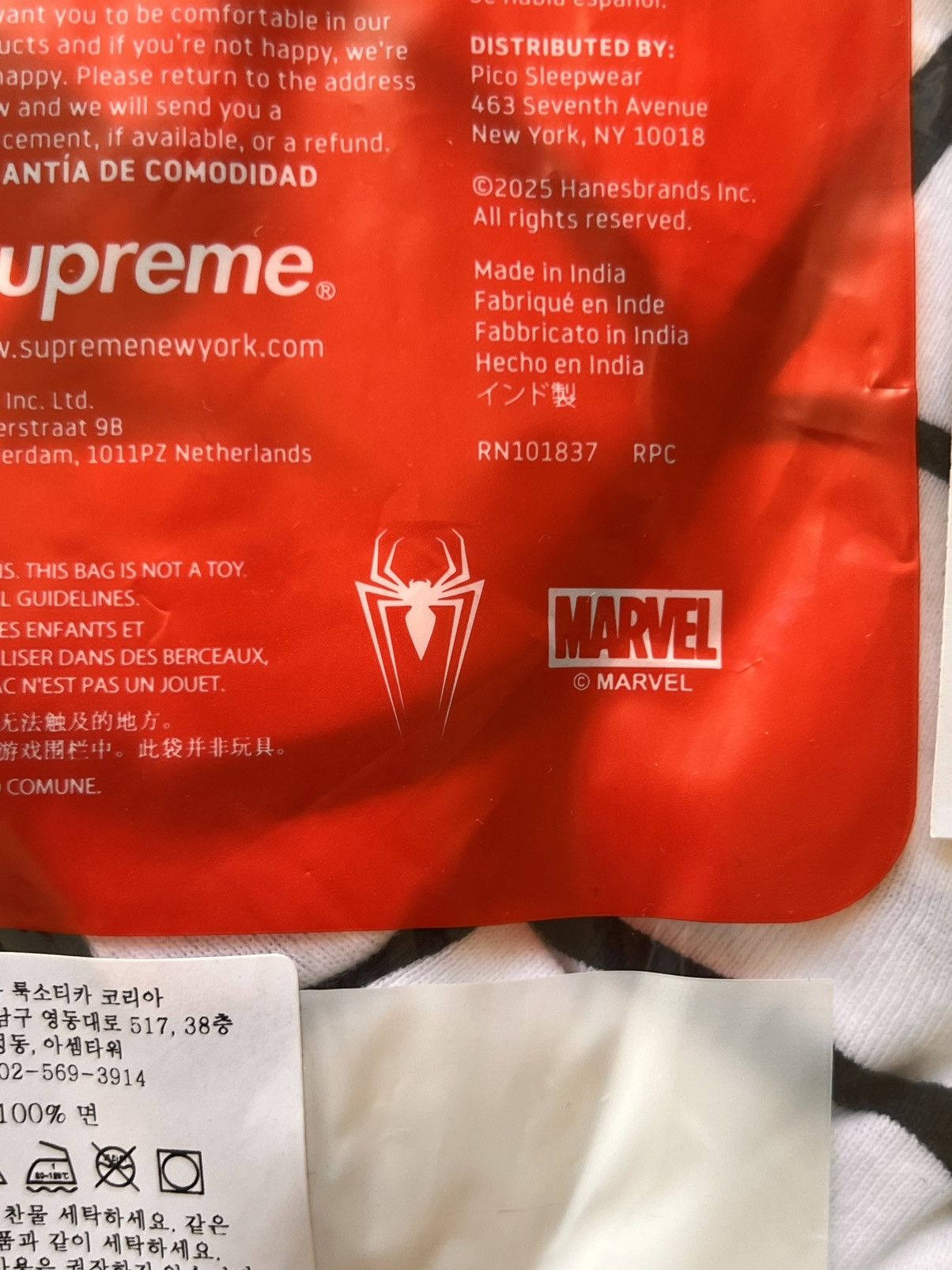 Supreme M Supreme Marvel Spider-Man Web Boxer Briefs hanes underwear Size US 32 / EU 48 - 9 Thumbnail