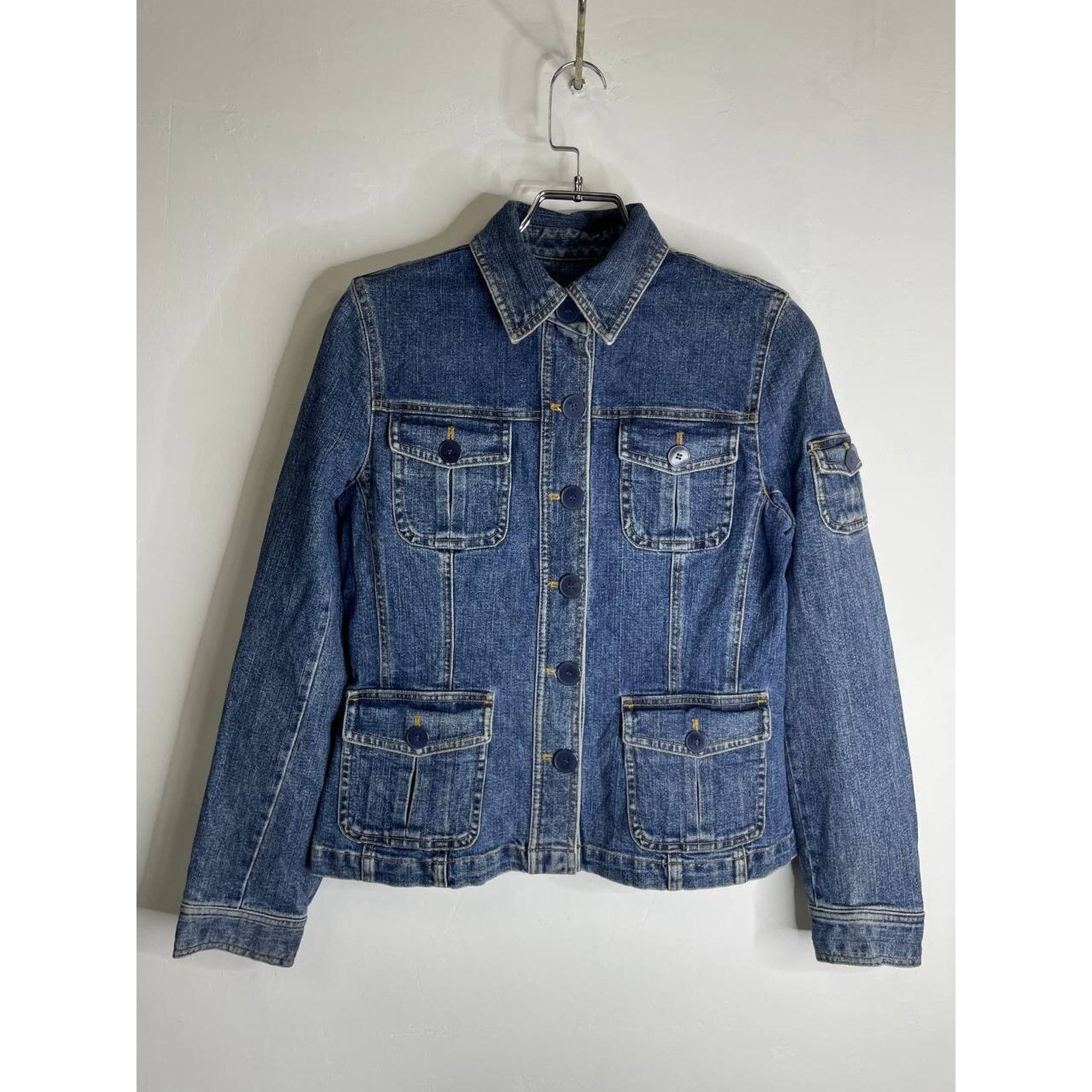 If Six Was Nine × Japanese Brand × Jones New York Vintage Japanese Reworked Ifsixwasnine Style Denim Jacket Size S / US 4 / IT 40 - 2 Thumbnail