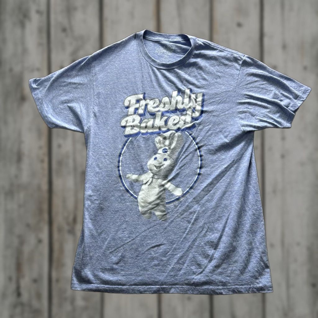 Vintage Vintage TeeLuv Shirt Mens L Blue Freshly Baked Pillsbury Doughboy Graphic Tee Size US L / EU 52-54 / 3 - 1 Thumbnail