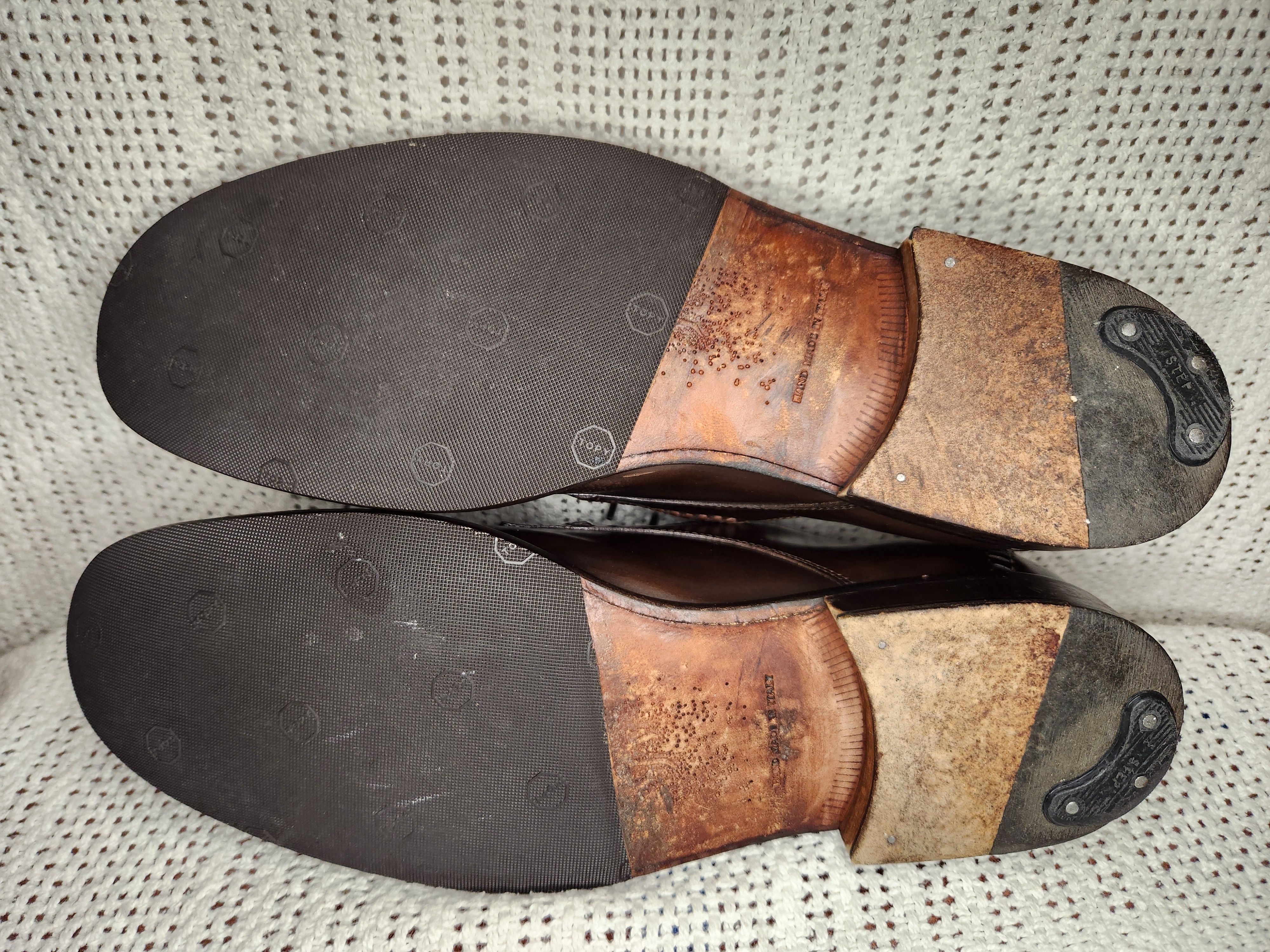 John Varvatos handmade italian captoe Size US 12 / EU 45 - 7 Thumbnail