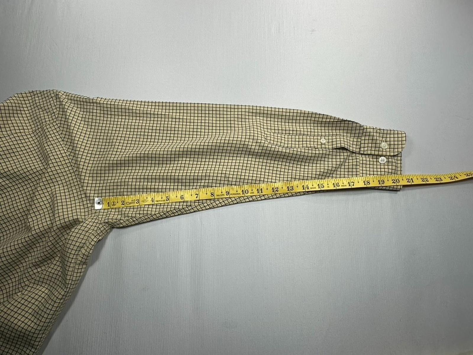Nautica Nautica Check Pattern 100% Cotton Button Up Yellow Men's M Size US M / EU 48-50 / 2 - 7 Thumbnail