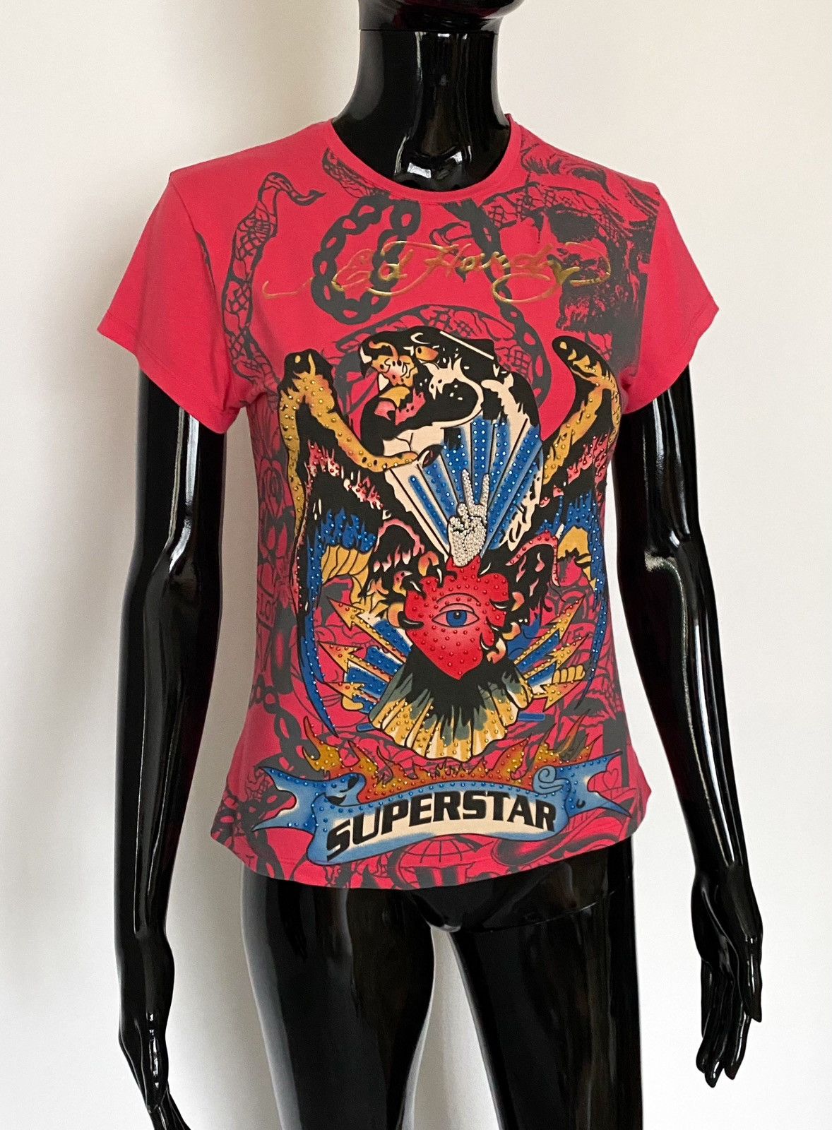 Ed Hardy Ed Hardy SUPERSTAR Tee / T Shirt Size M / US 6-8 / IT 42-44 - 4 Thumbnail