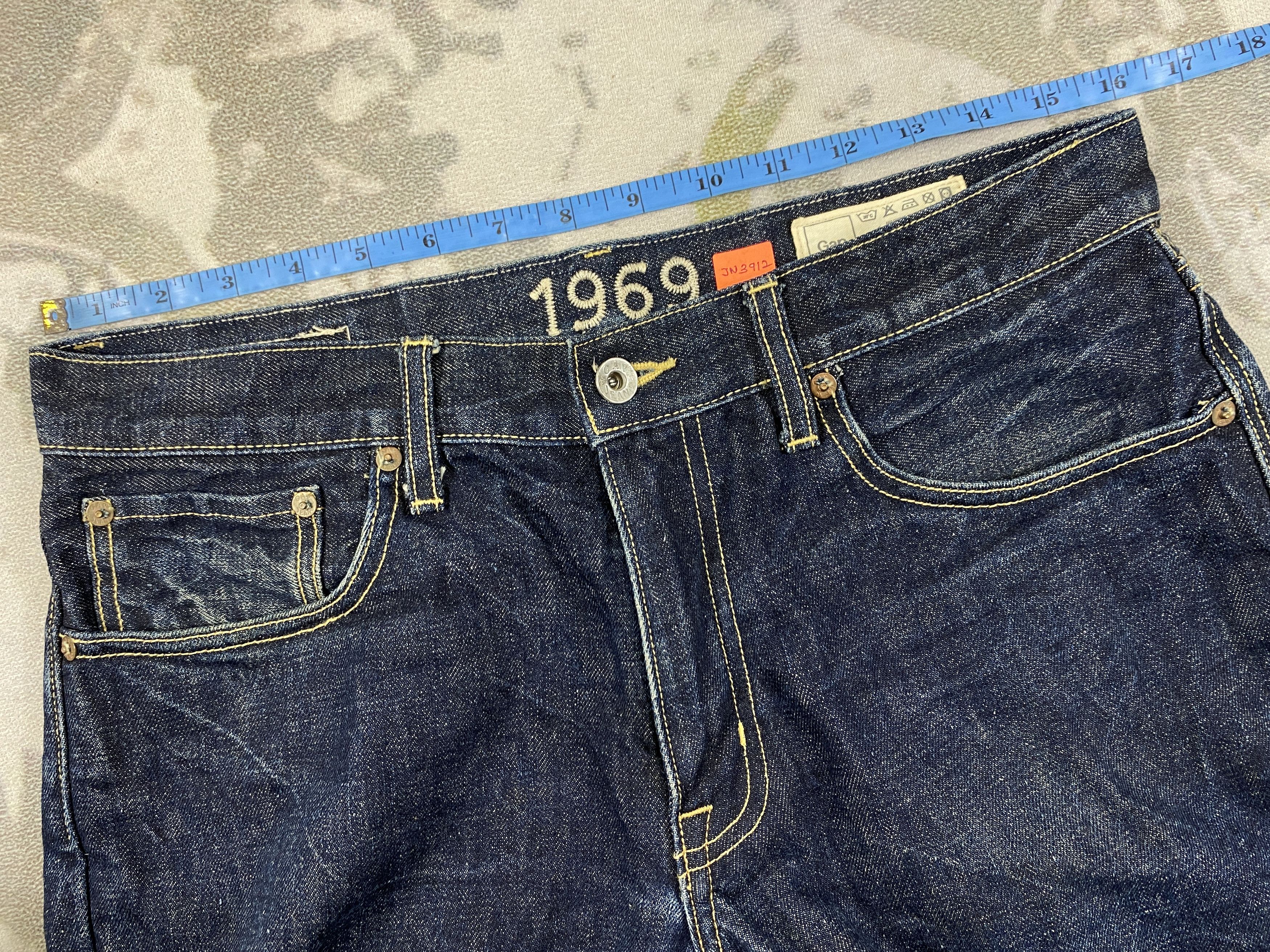 Japanese Brand Dark Blue Gap 1969 Jeans 32x29.5 Denim- JN3912 Size US 32 / EU 48 - 5 Thumbnail