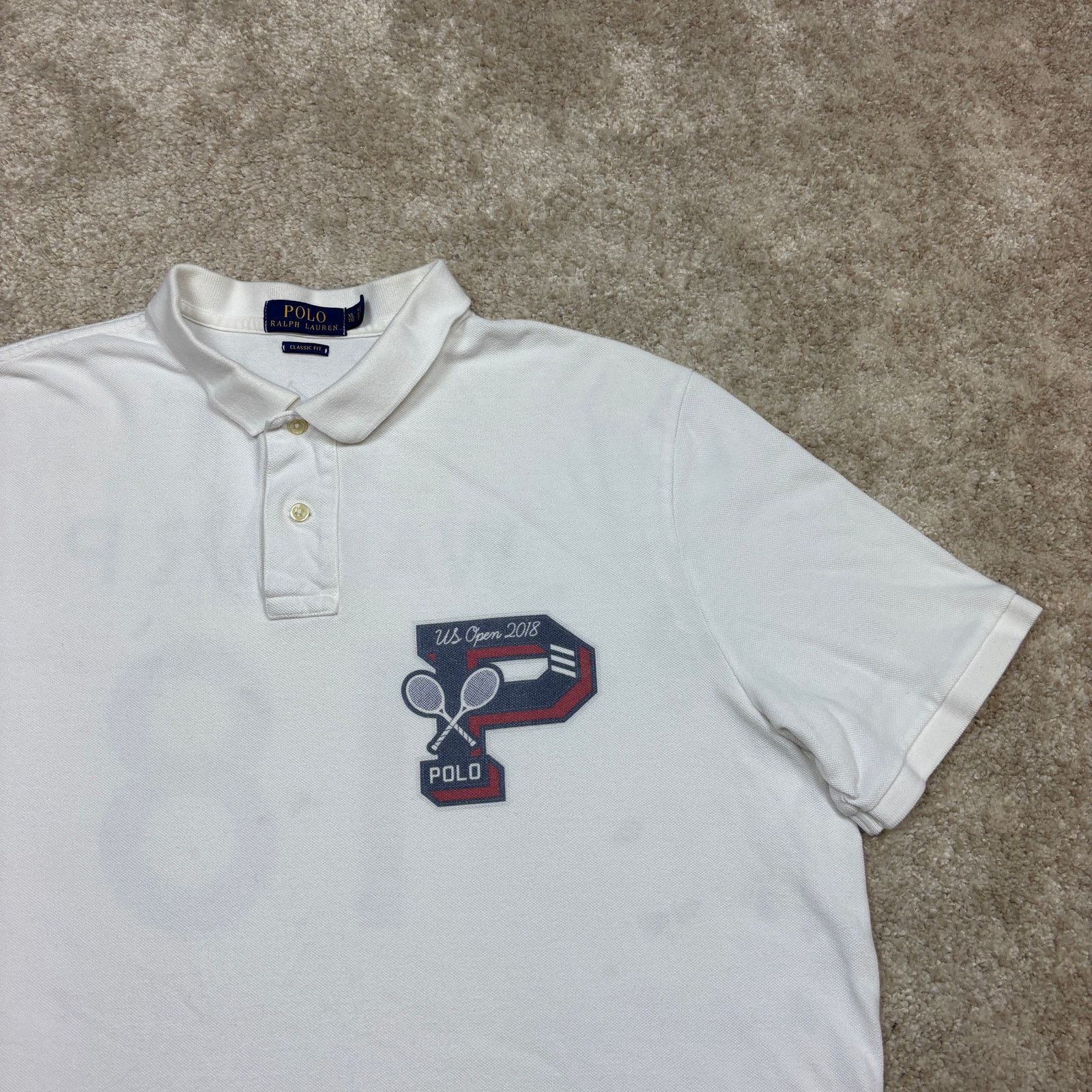 Polo Ralph Lauren Polo Ralph Lauren US Open 2018 Walter P Polo Shirt Men's XL Size US XL / EU 56 / 4 - 2 Thumbnail