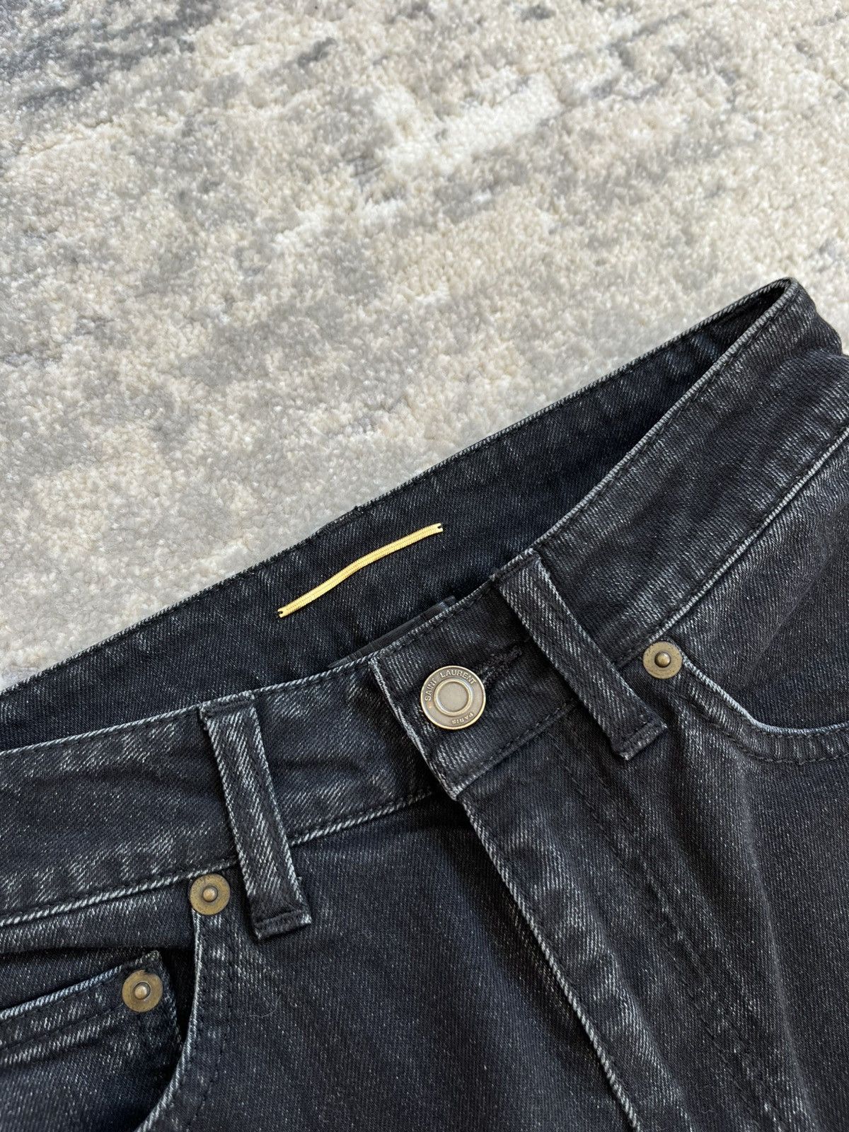 Saint Laurent Paris saint laurent stone washed sample denim Size US 27 - 4 Thumbnail