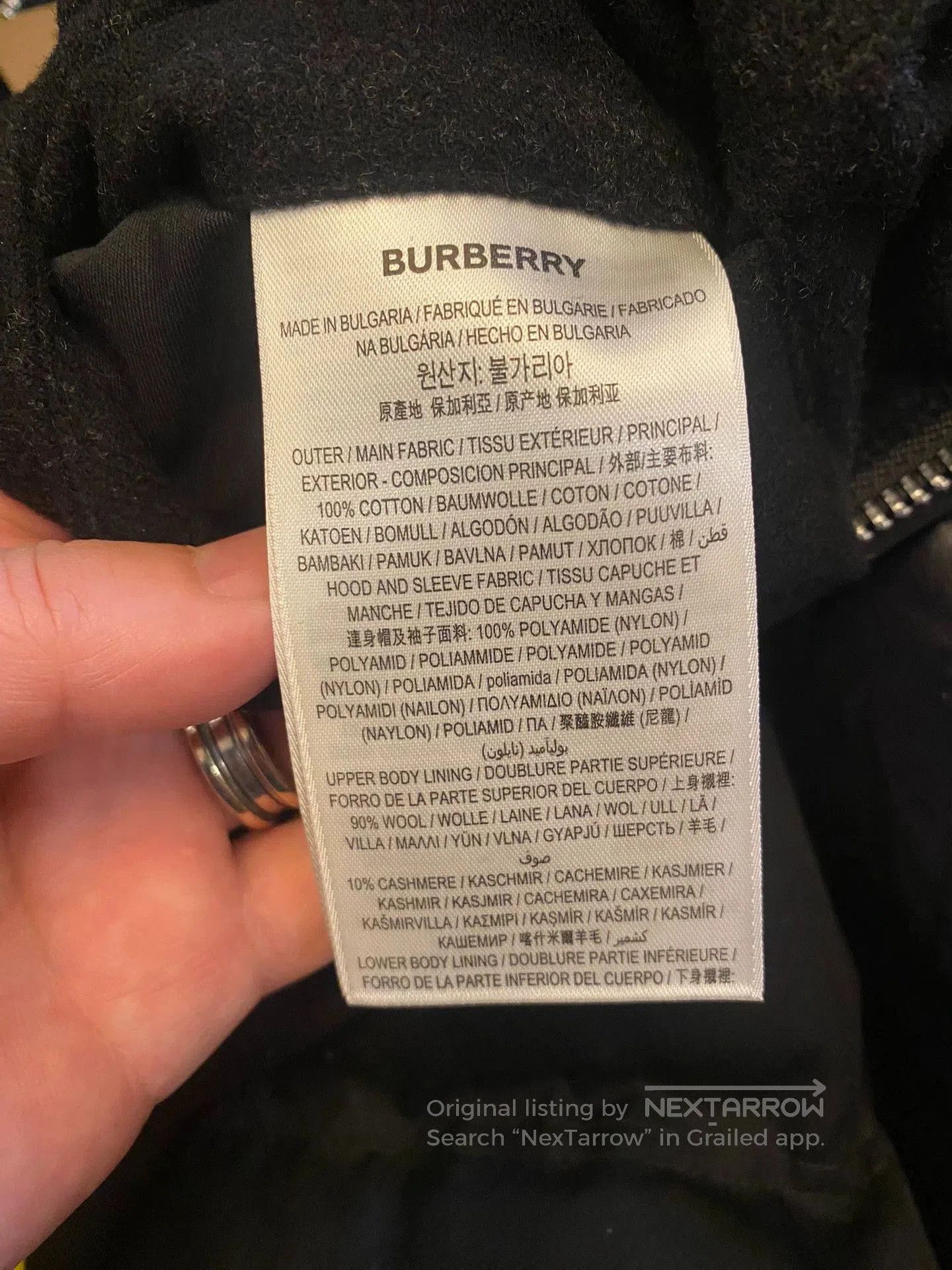 Burberry Black Puffer Jacket with Hood, Size S. Size US S / EU 44-46 / 1 - 8 Thumbnail