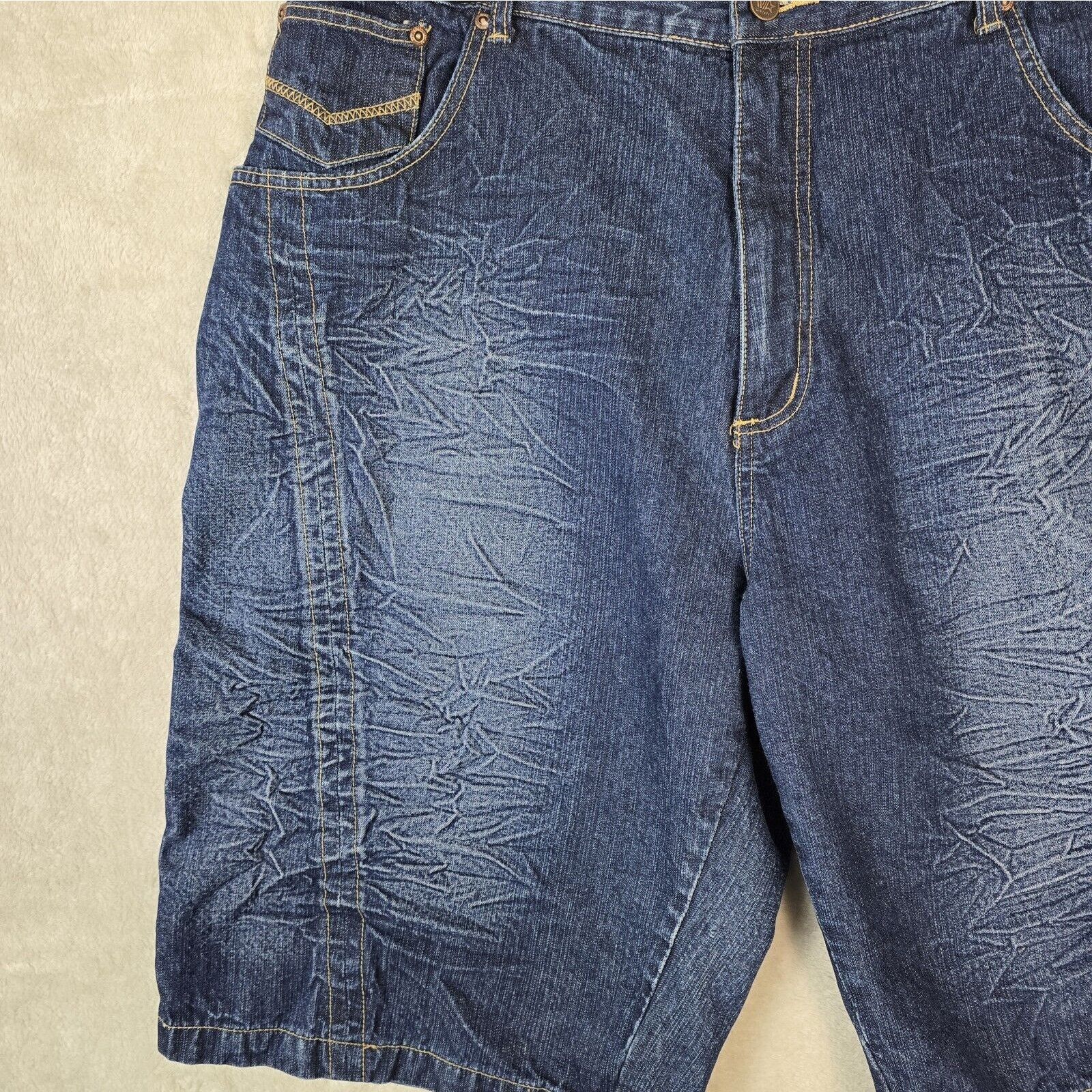 Other Vibes Gold Label GL Men's Denim Shorts 42 Skater Y2K Baggy Size US 42 / EU 58 - 5 Thumbnail