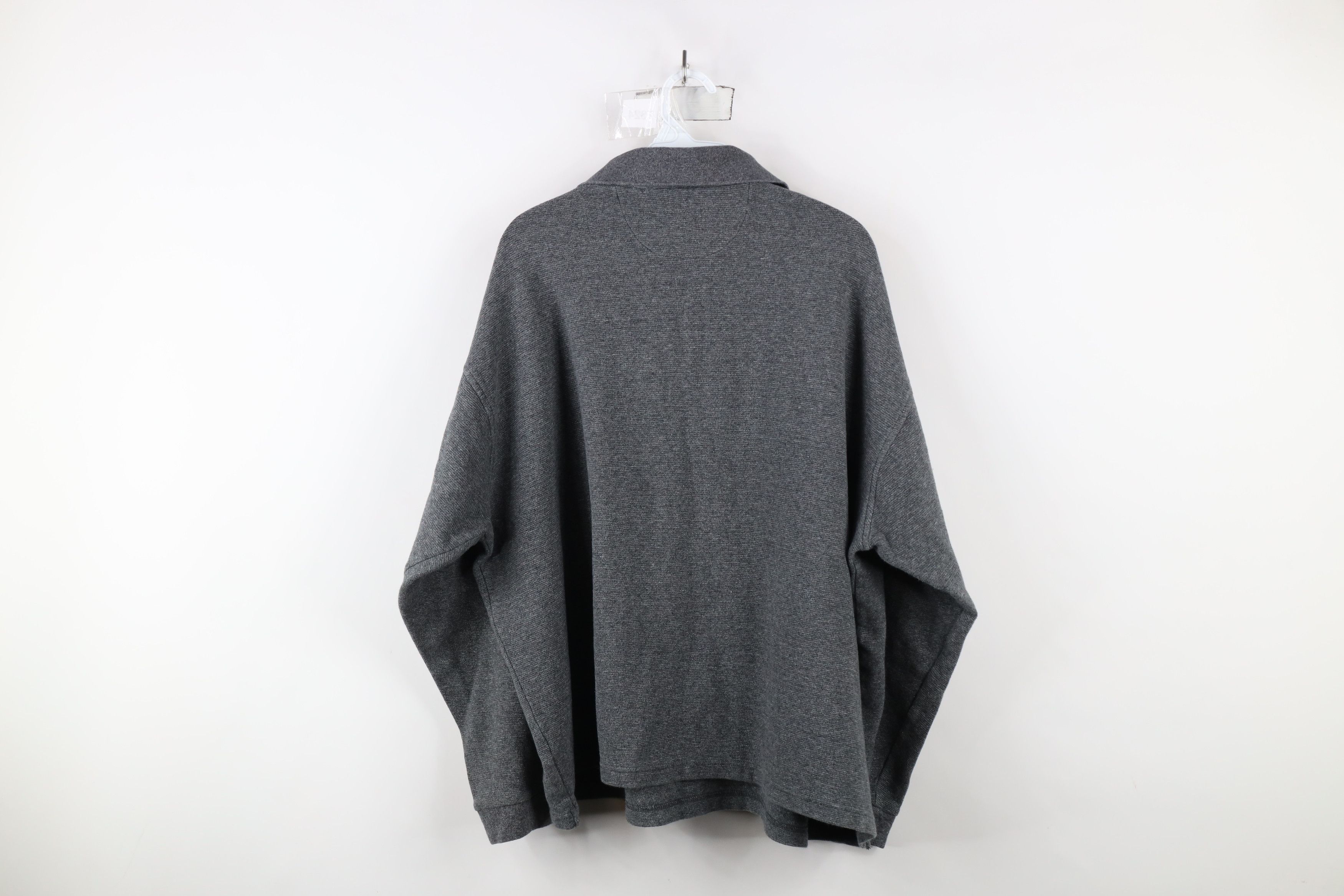 Vintage Vintage 90s Streetwear Heavy Long Sleeve Rugby Polo Shirt Size US XXL / EU 58 / 5 - 6 Thumbnail