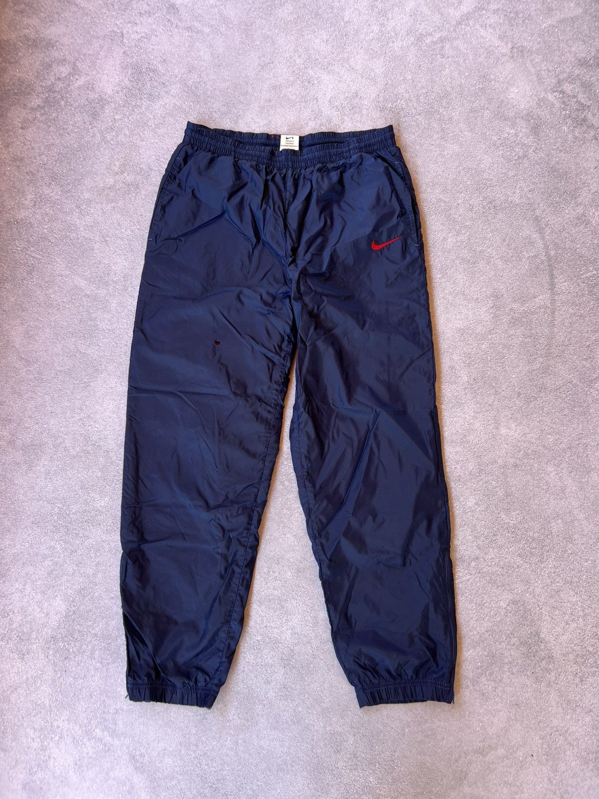 Nike 💙VINTAGE DRILL Y2K SWAG NIKE NYLON BLUE DRILL PANTS SIZE M Size US 32 / EU 48 - 1 Thumbnail