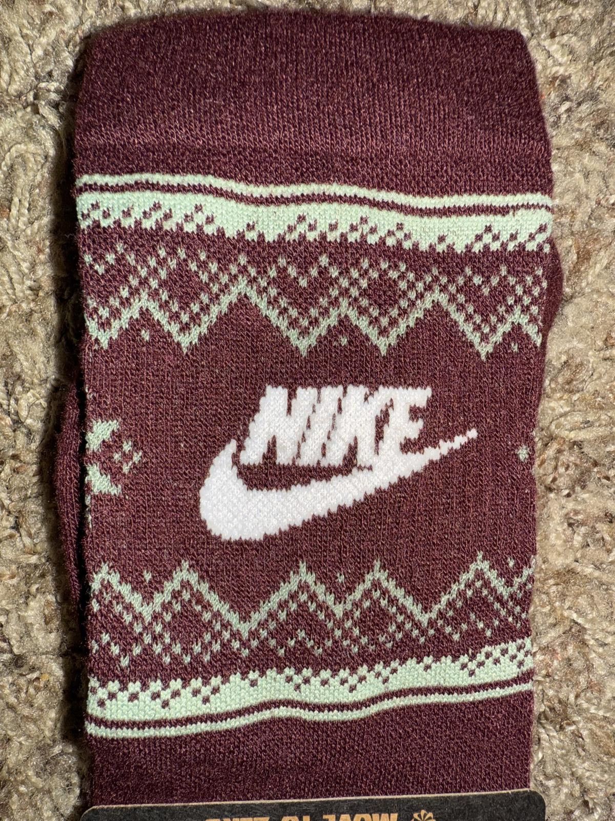 Nike Nike Unisex Everyday Essentials Fair Isle Crew Socks Sample Size ONE SIZE - 3 Thumbnail