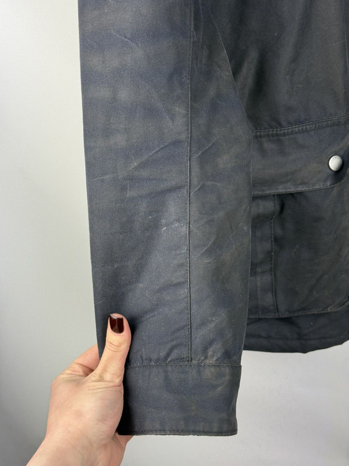 Barbour Barbour International Duke Multipocket Waxed Cotton Jacket Size US XL / EU 56 / 4 - 11 Thumbnail