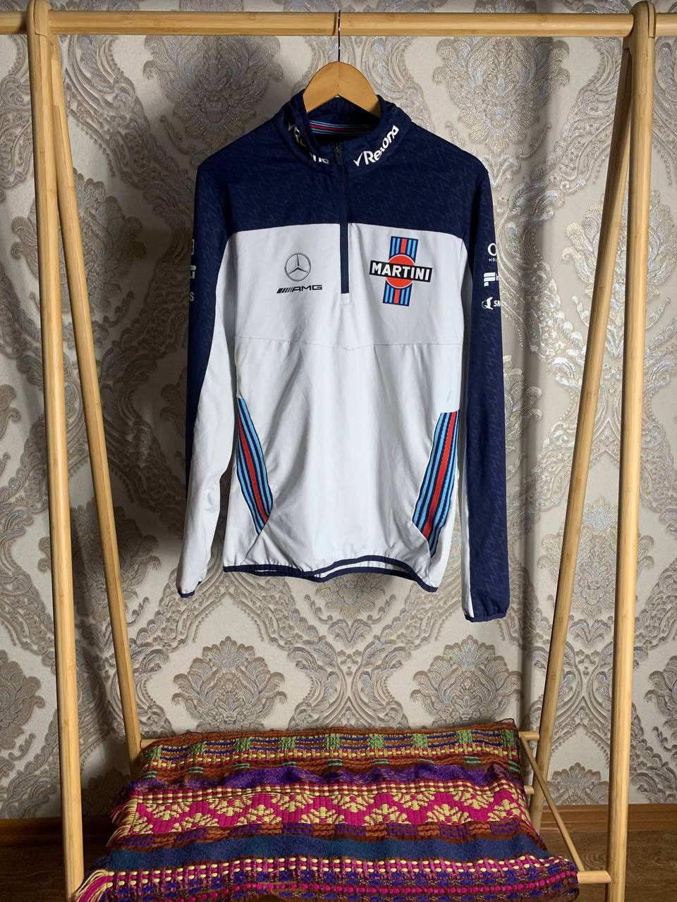VERY RARE WILLIAMS MARTINI RACING 1/3 ZIP SWEATSHIRT NASCAR